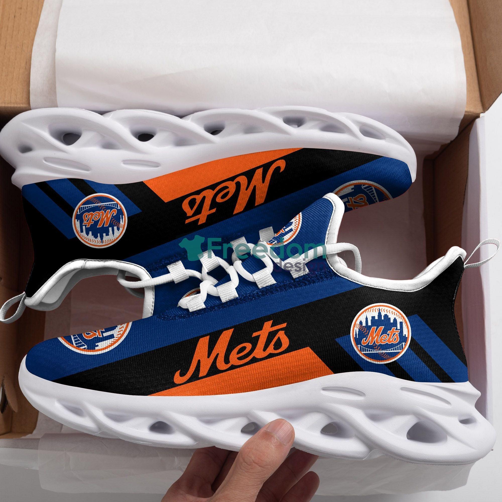 New York Mets Striped Max Soul Snesker Running Shoes Product Photo 1