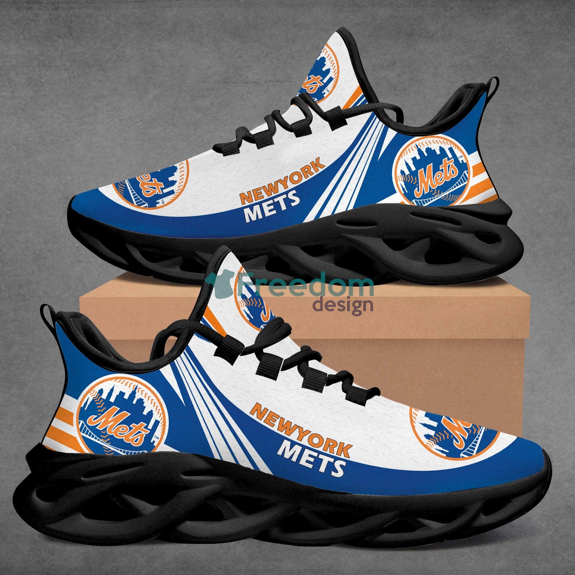 New York Mets Striped Style Max Soul Snesker Running Shoes Product Photo 2