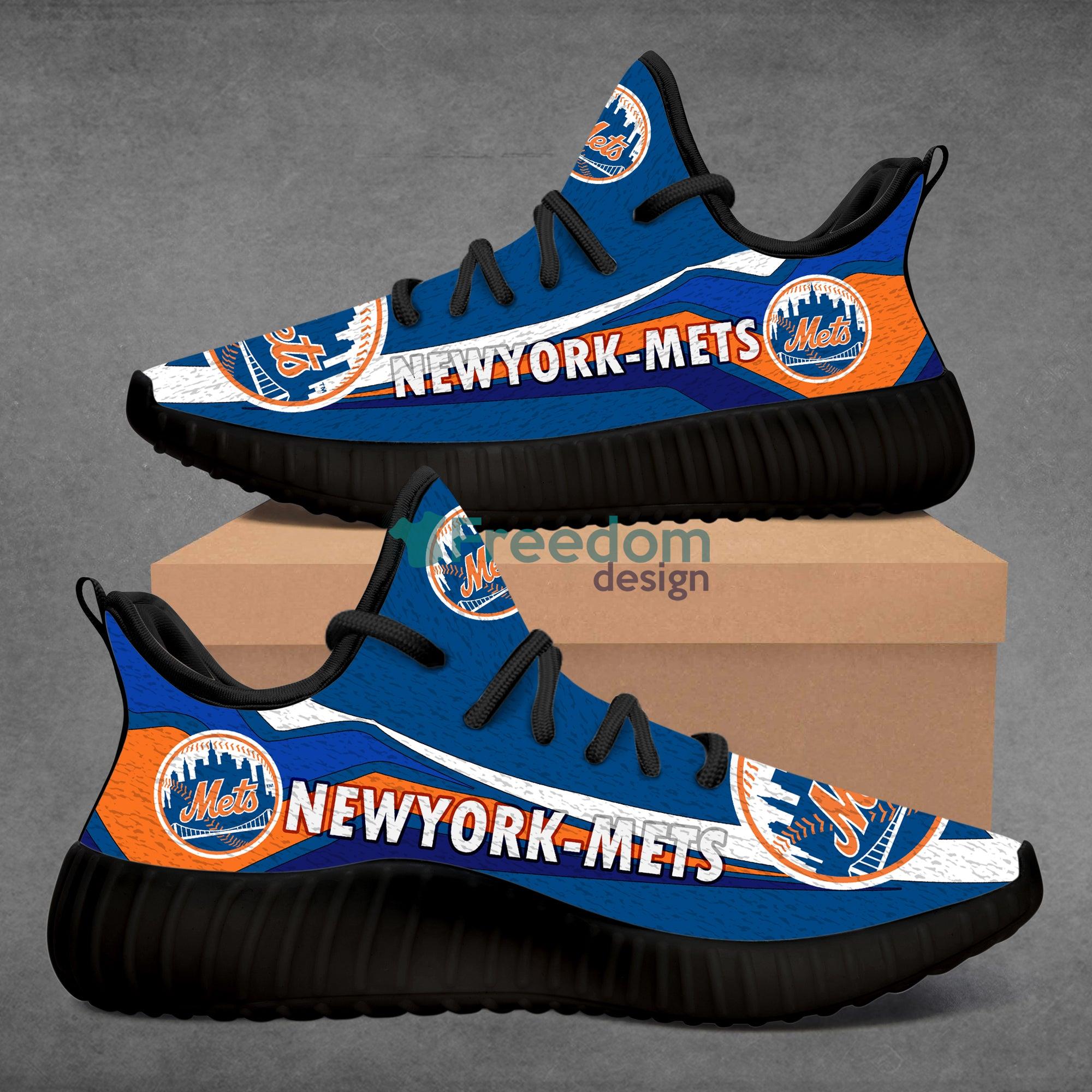 New York Mets Team Sport Lover Yeezy Shoes Product Photo 2