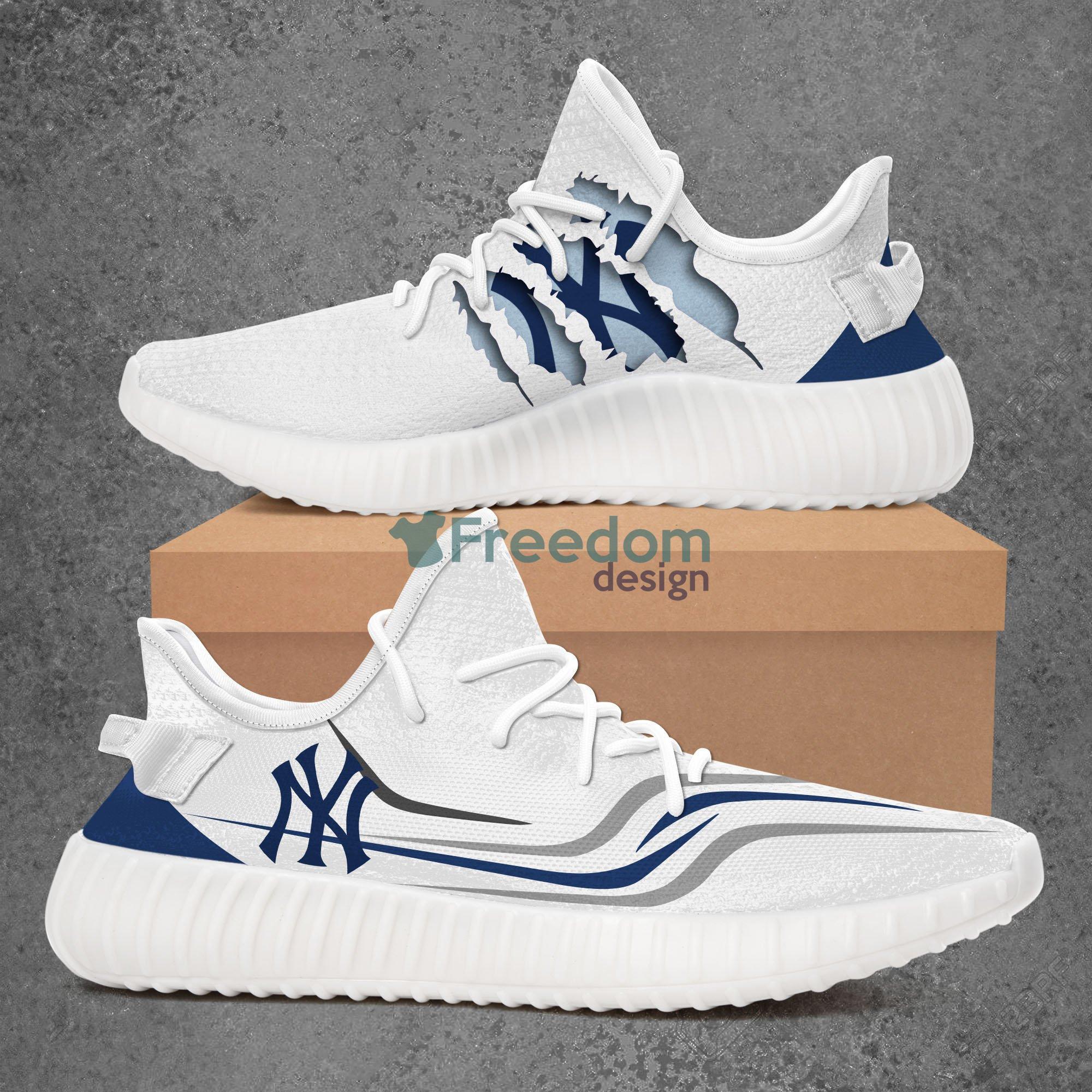 New York Yankees Team Sport Lover Yeezy Shoes - Freedomdesign