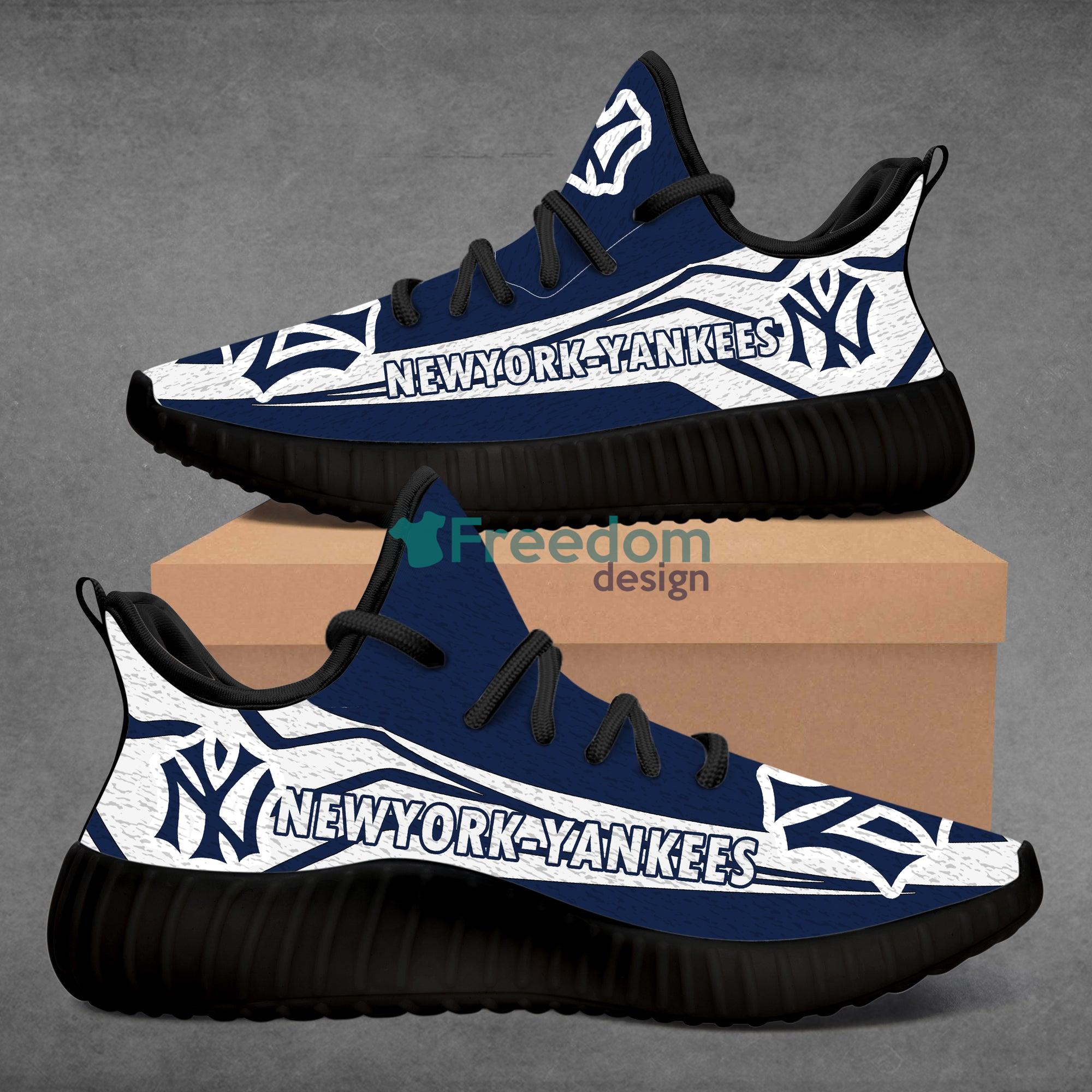 New York Yankees Team Sport Lover Yeezy Shoes For Fans Product Photo 2