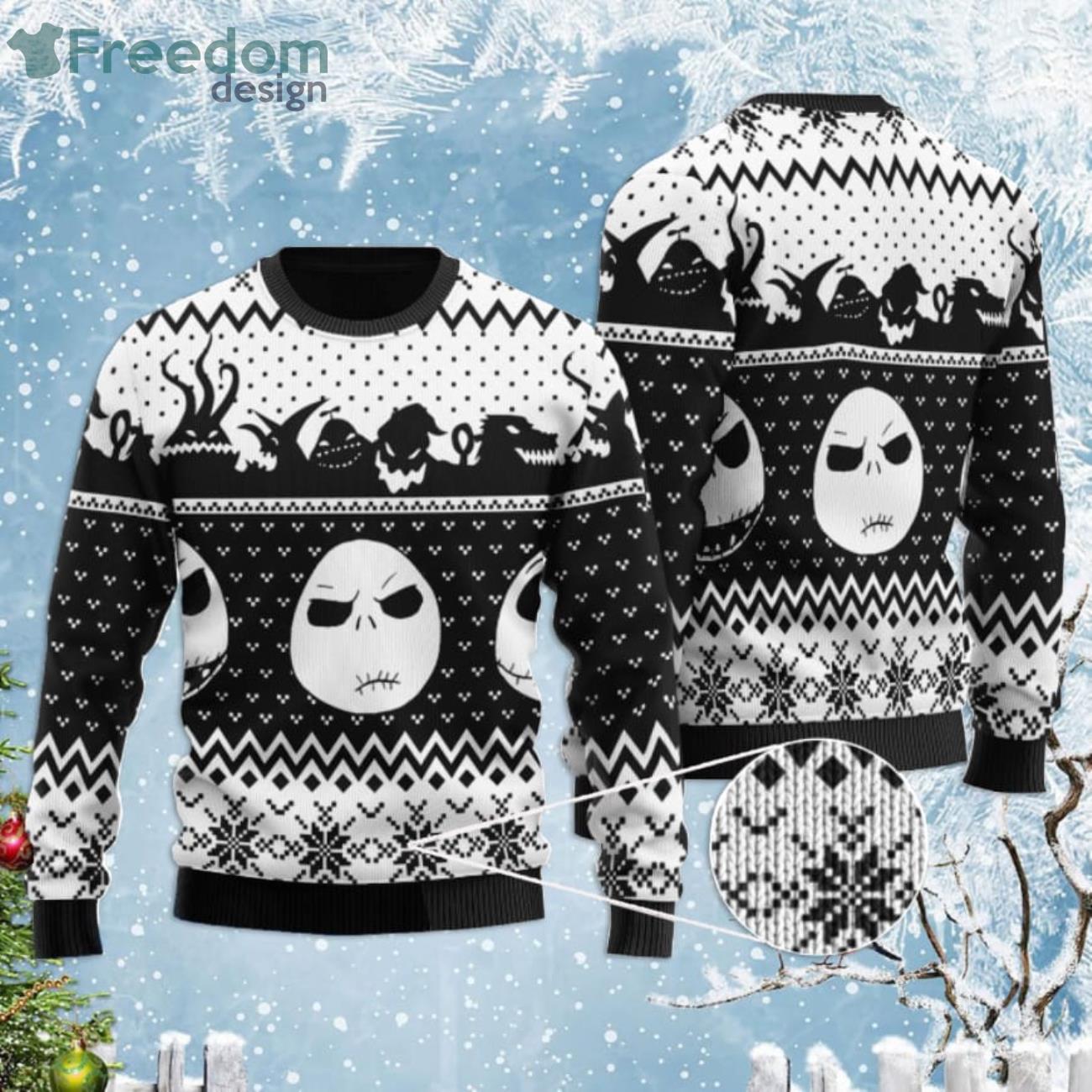 New Orleans Saints Jack Skellington Halloween ,Ugly Sweater Party,ugly Sweater Ideas - Ugly Christmas Sweater - OwlOhh