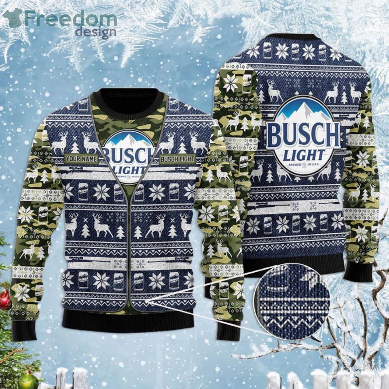 Personalized Name Busch Latte Camo Xmas 