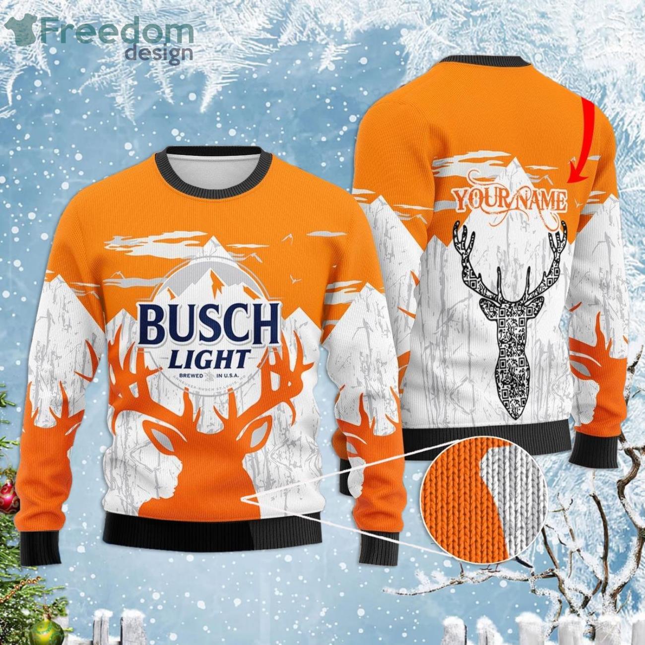 Busch Beer Classic Ugly Christmas Sweater