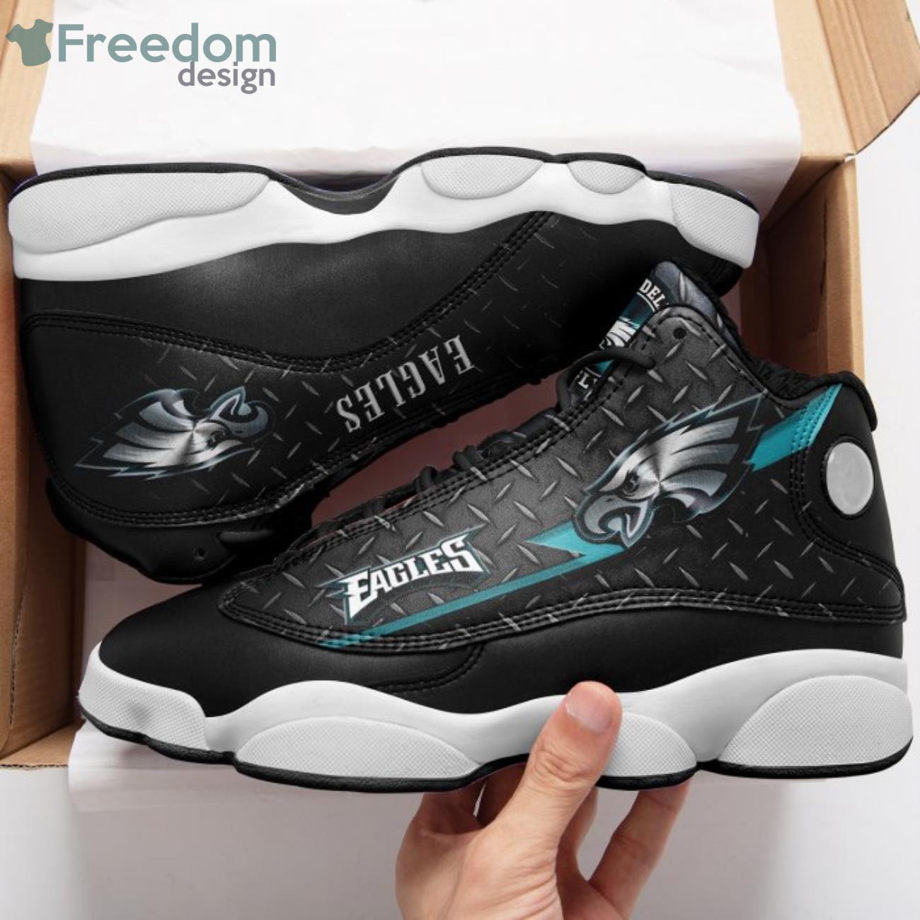 Philadelphia Eagles NFL Personalized Air Jordan 13 Sport Shoes