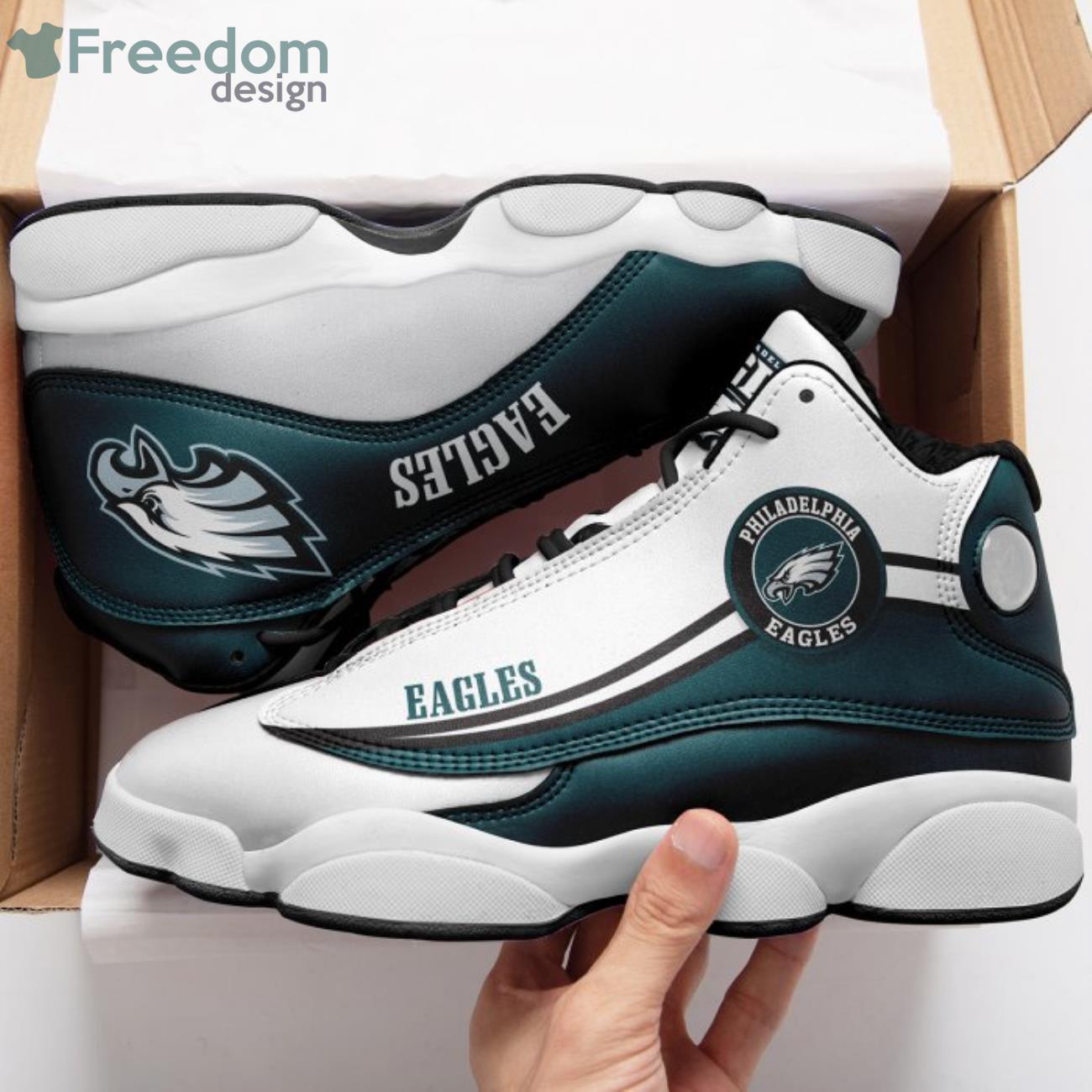 Philadelphia Eagles NFL Personalized Air Jordan 13 Sport Shoes