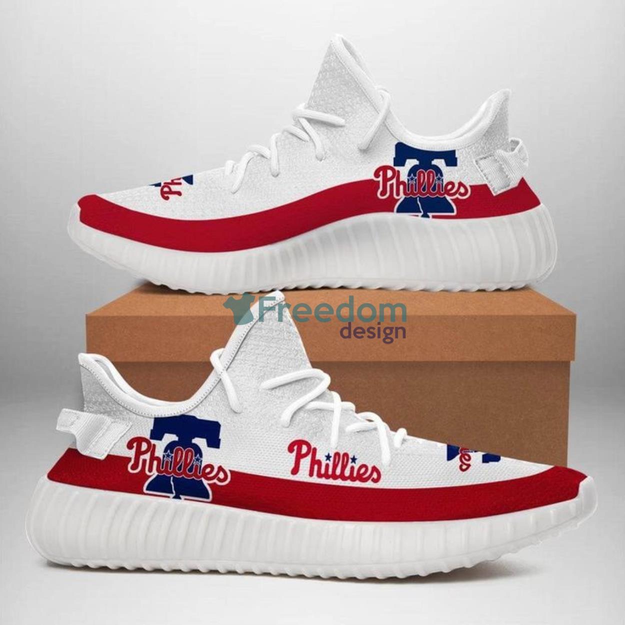 Philadelphia Phillies Lover Yeezy Shoes For Fans Product Photo 1