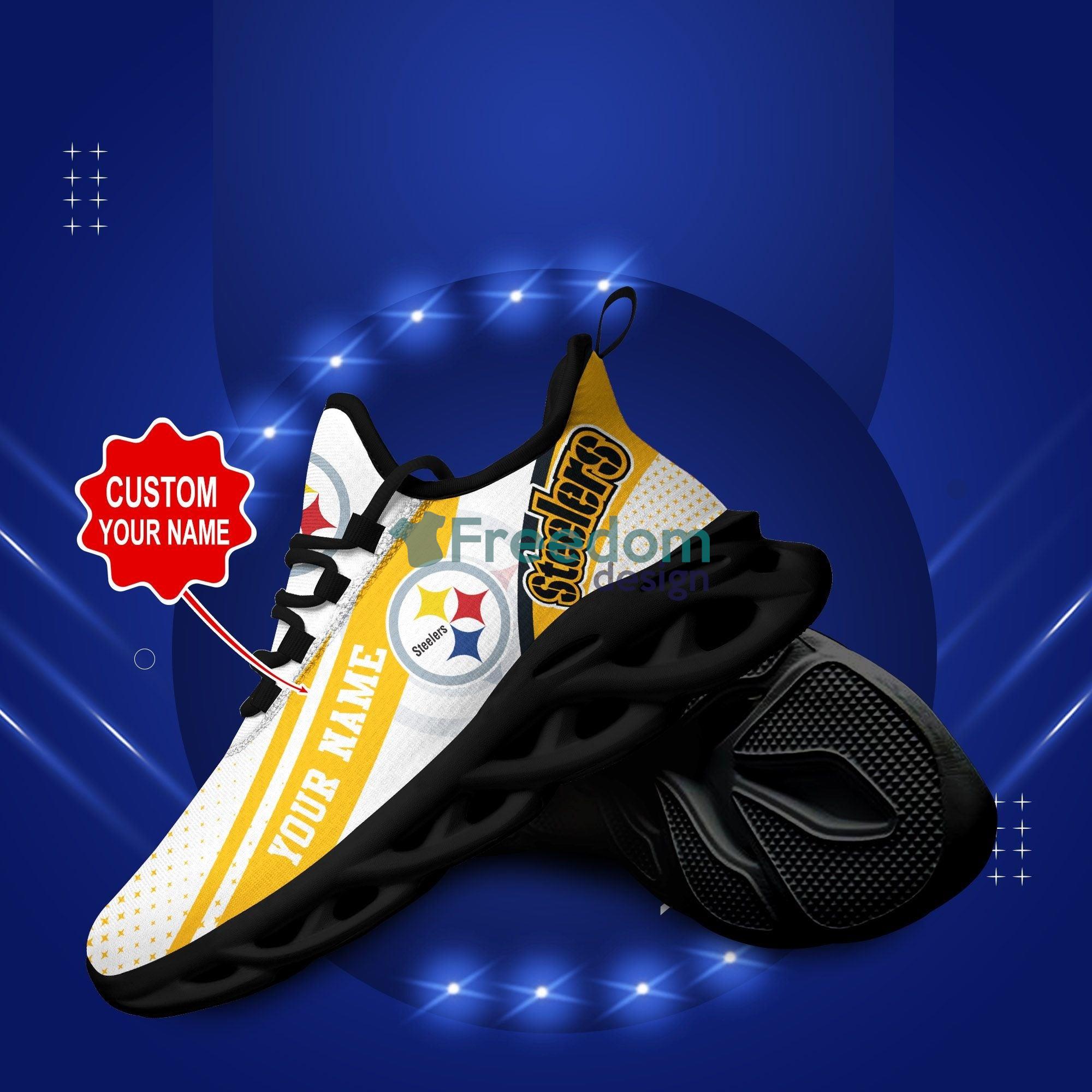 Pittsburgh Steelers Cool Max Soul Snesker Running Shoes Custom Name Product Photo 2