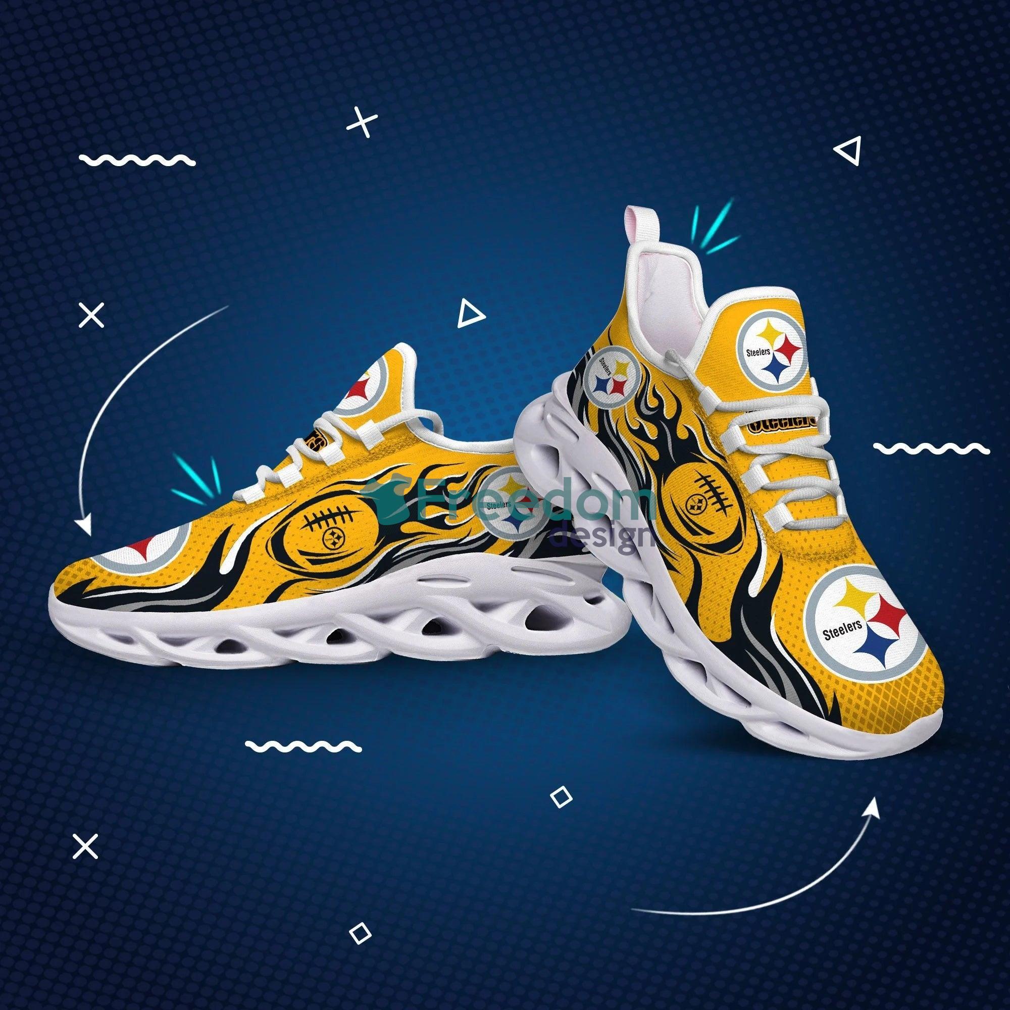 Pittsburgh Steelers Fire Ball Max Soul Snesker Running Shoes Product Photo 2