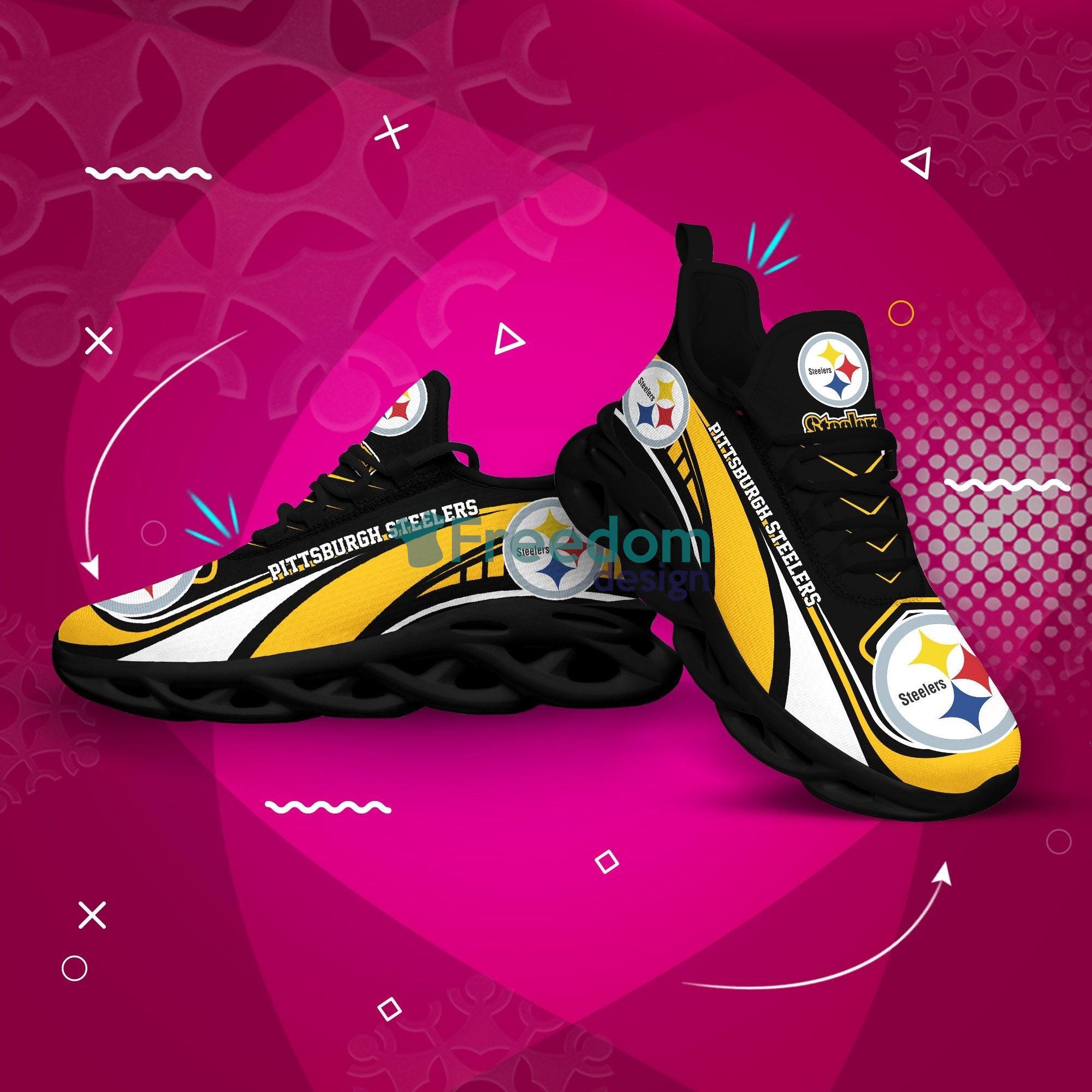 Pittsburgh Steelers Lover Max Soul Snesker Running Shoes Product Photo 2