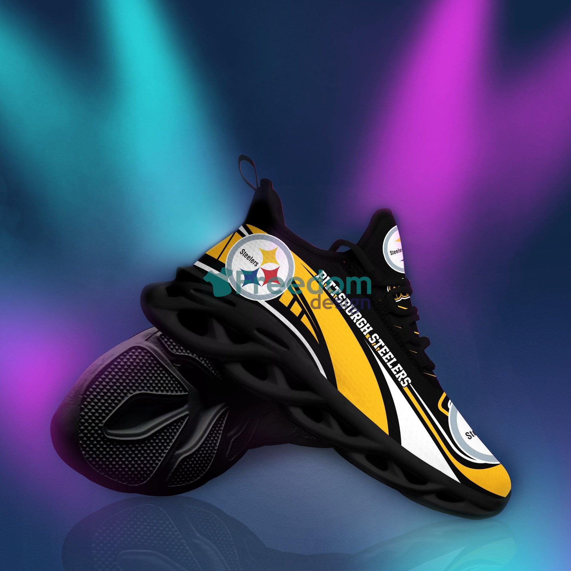 Pittsburgh Steelers Lover Max Soul Snesker Running Shoes Product Photo 1