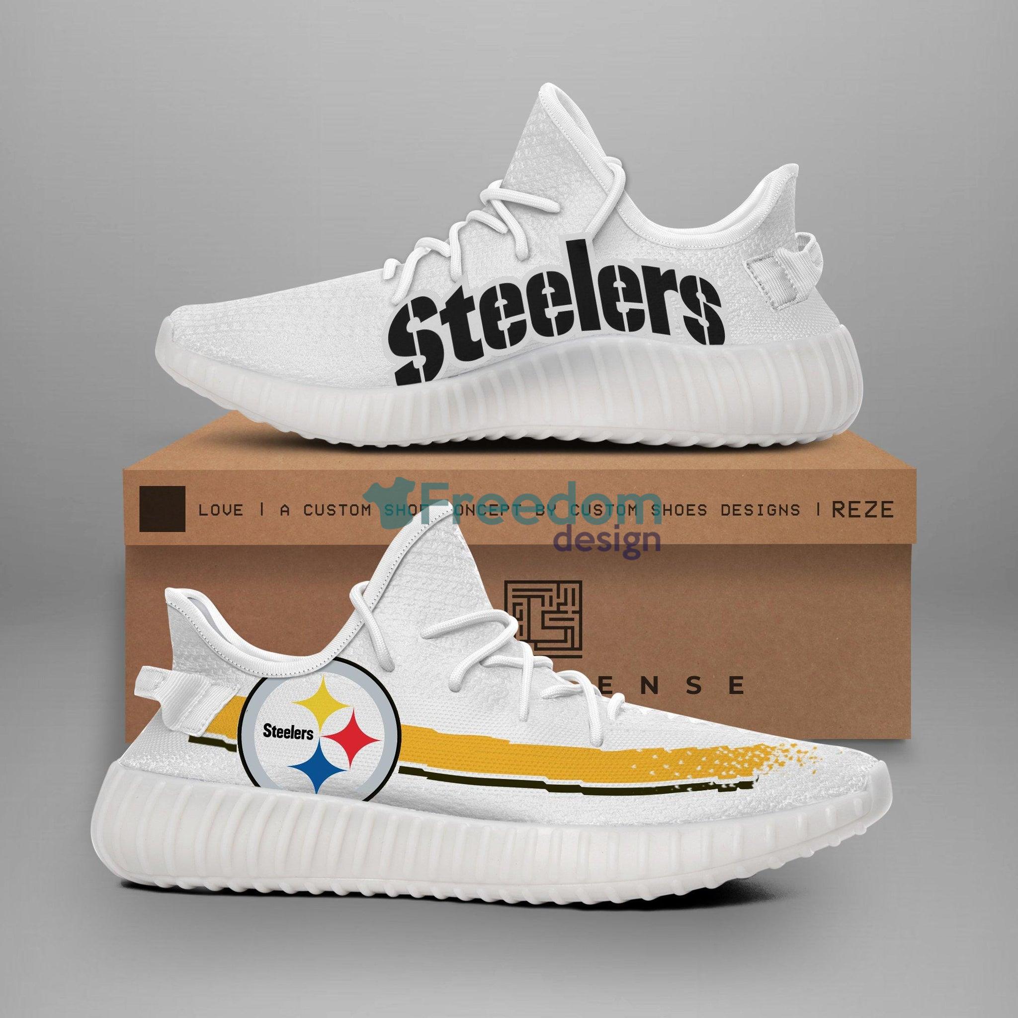 Pittsburgh Steelers Steel Curtain NFL Like Yeezy Steelers Shoes