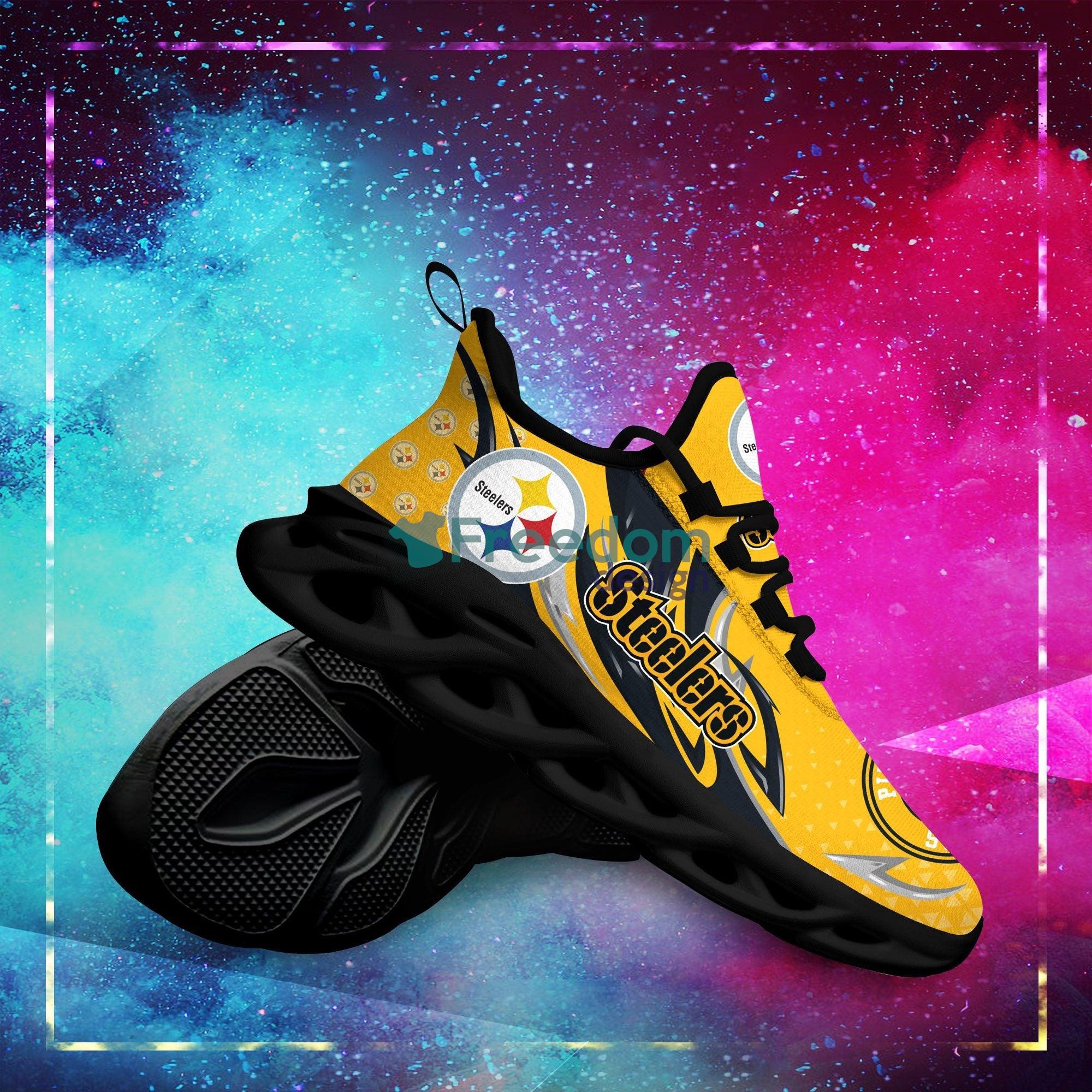 Pittsburgh Steelers Max Soul Snesker Shoes For Fans Product Photo 1