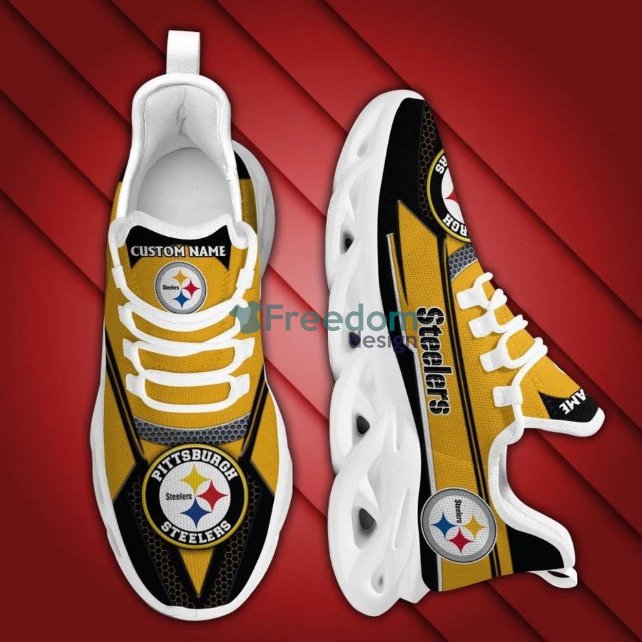 Pittsburgh Steelers Sport Gift Max Soul Snesker Running Shoes Product Photo 2