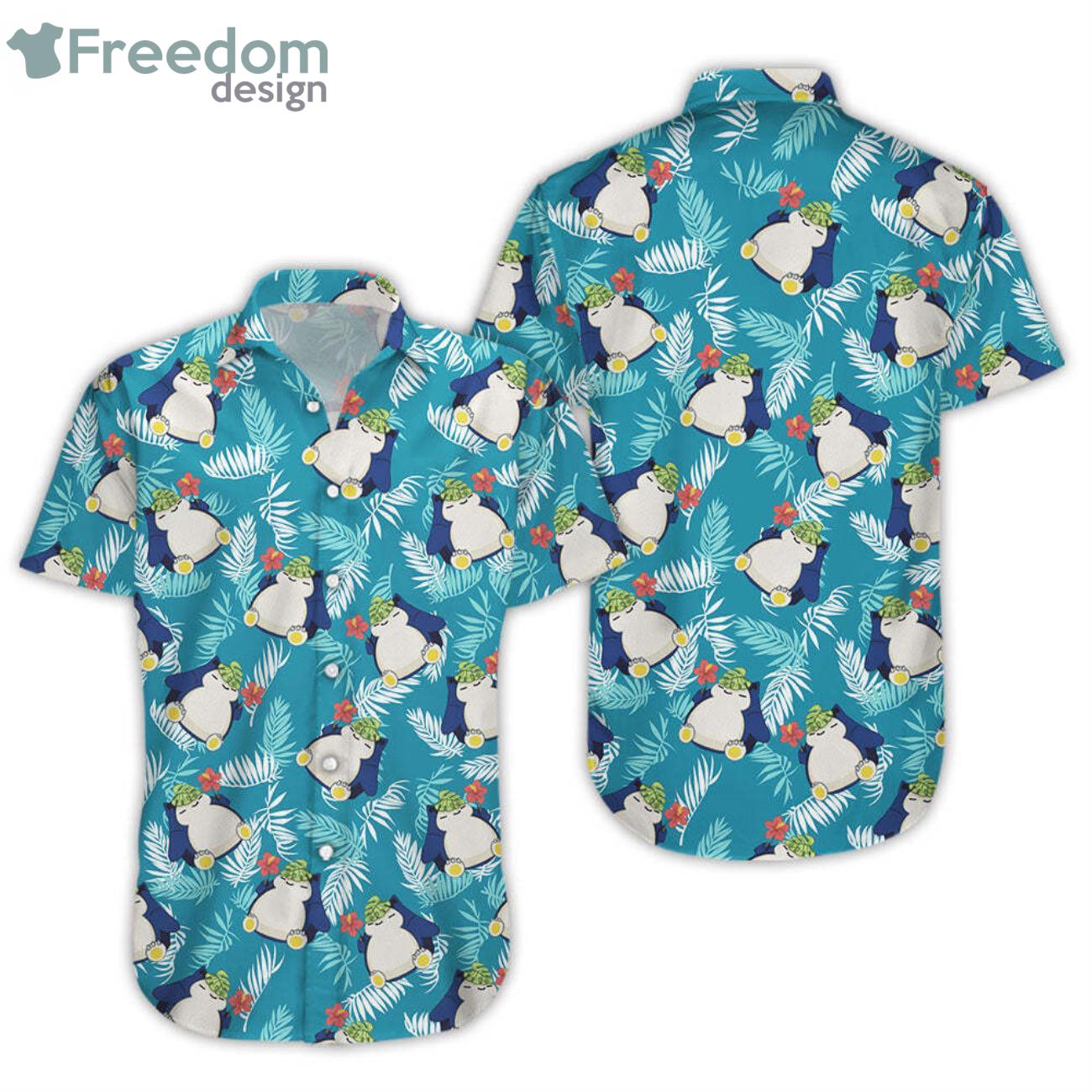 Pokemon Snorlax Tropical Beach Hawaiian Shirt For Men And Women Product Photo 1