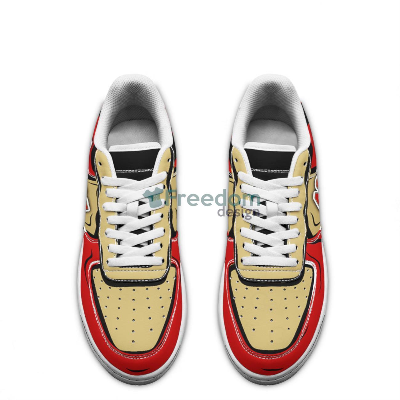 San Francisco 49ers Sneakers Football 02 AOP Air Force Low Top Shoes Gift  For Fans Style