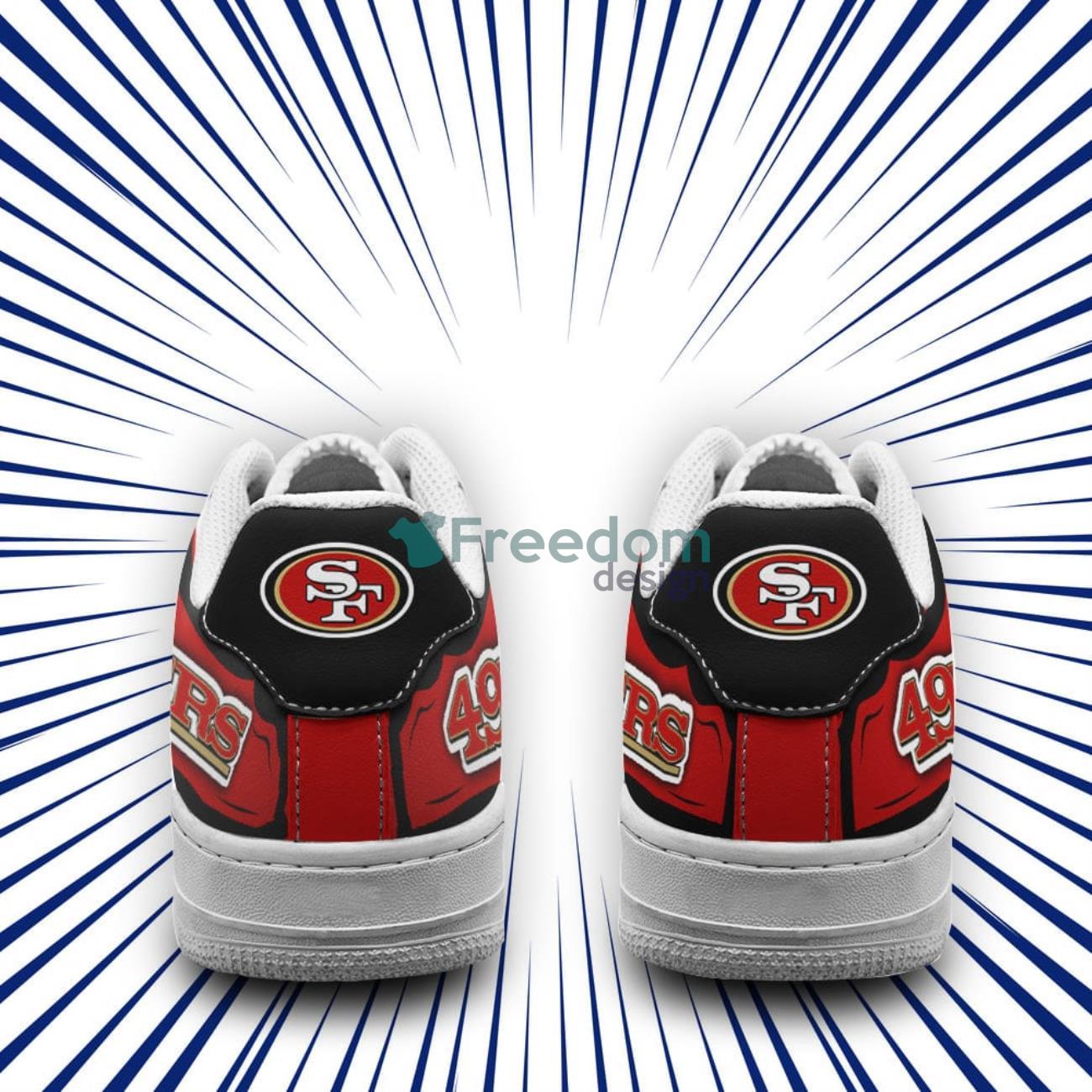 San Francisco 49ers AOP Air Force Low Top Shoes Gift For Fans Style