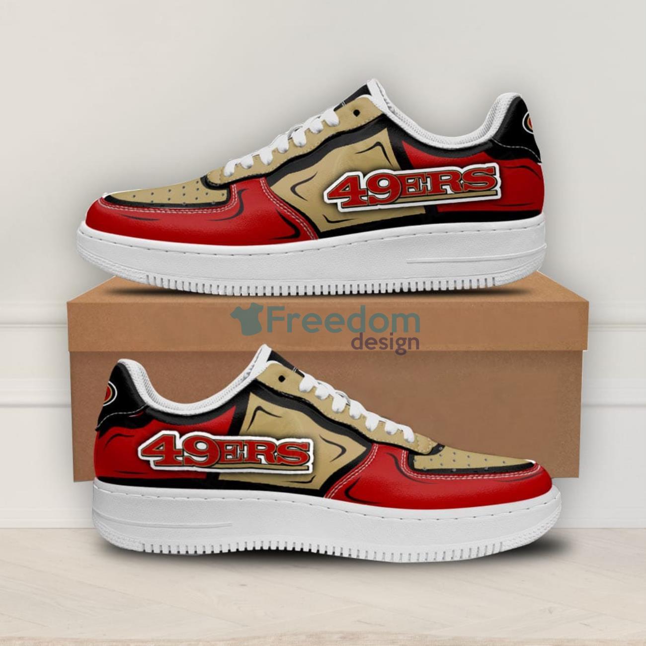 Sneakers  Womens Custom Nike AF1 San Francisco 49ers Shoes