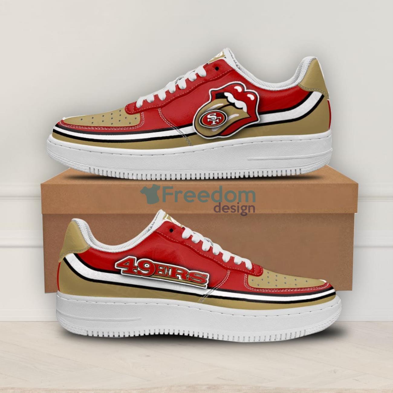 San Francisco 49Ers CUSTOM Nike Air Force Shoes 