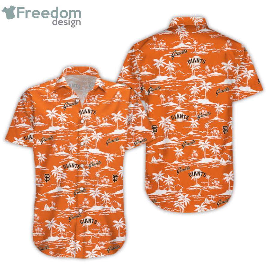 San Francisco Giants Fans Gift Orange Hawaiian Shirt Product Photo 1