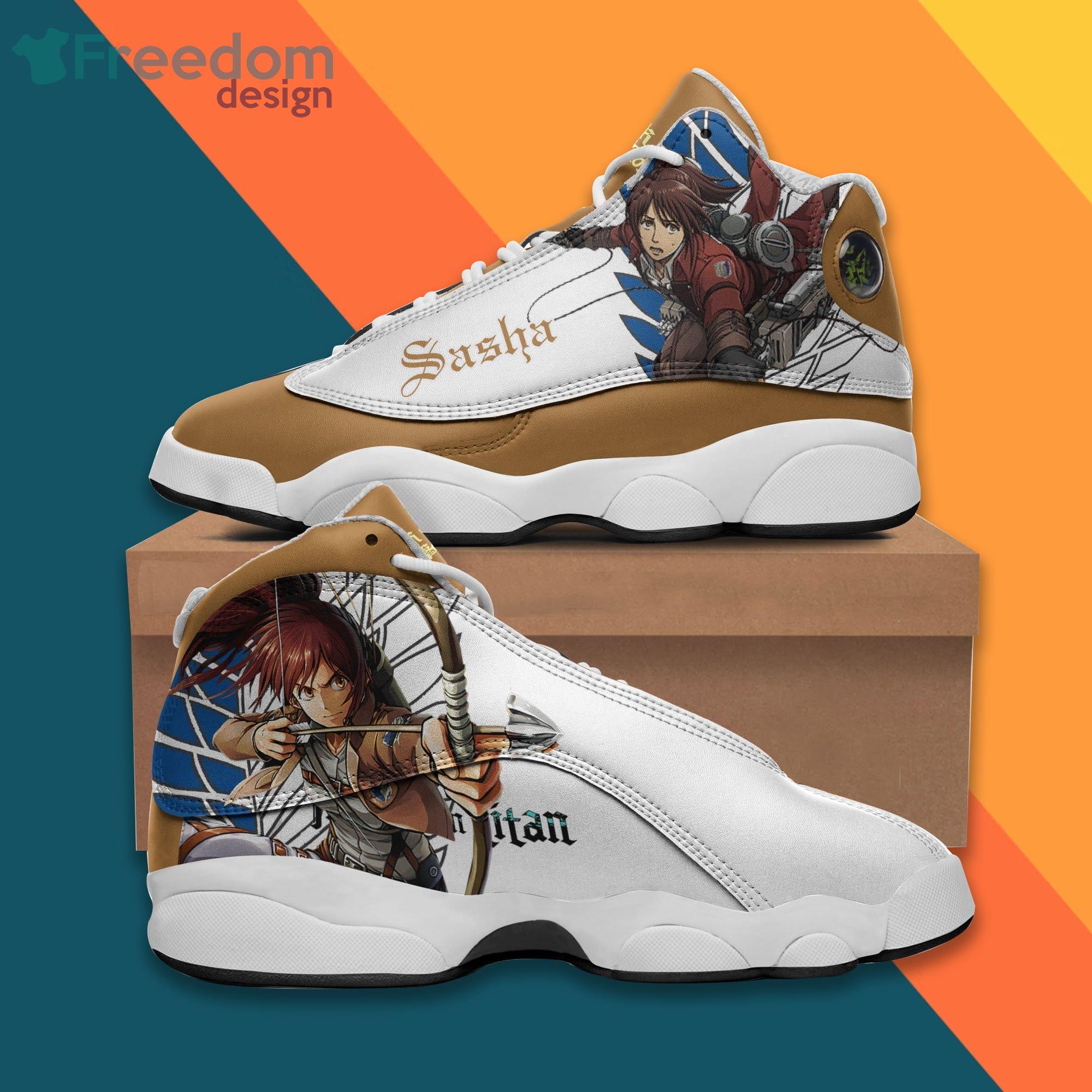 Sasha Blouse Shoes Attack On Titan Anime Air Jordan 13 Sneakers -  Freedomdesign