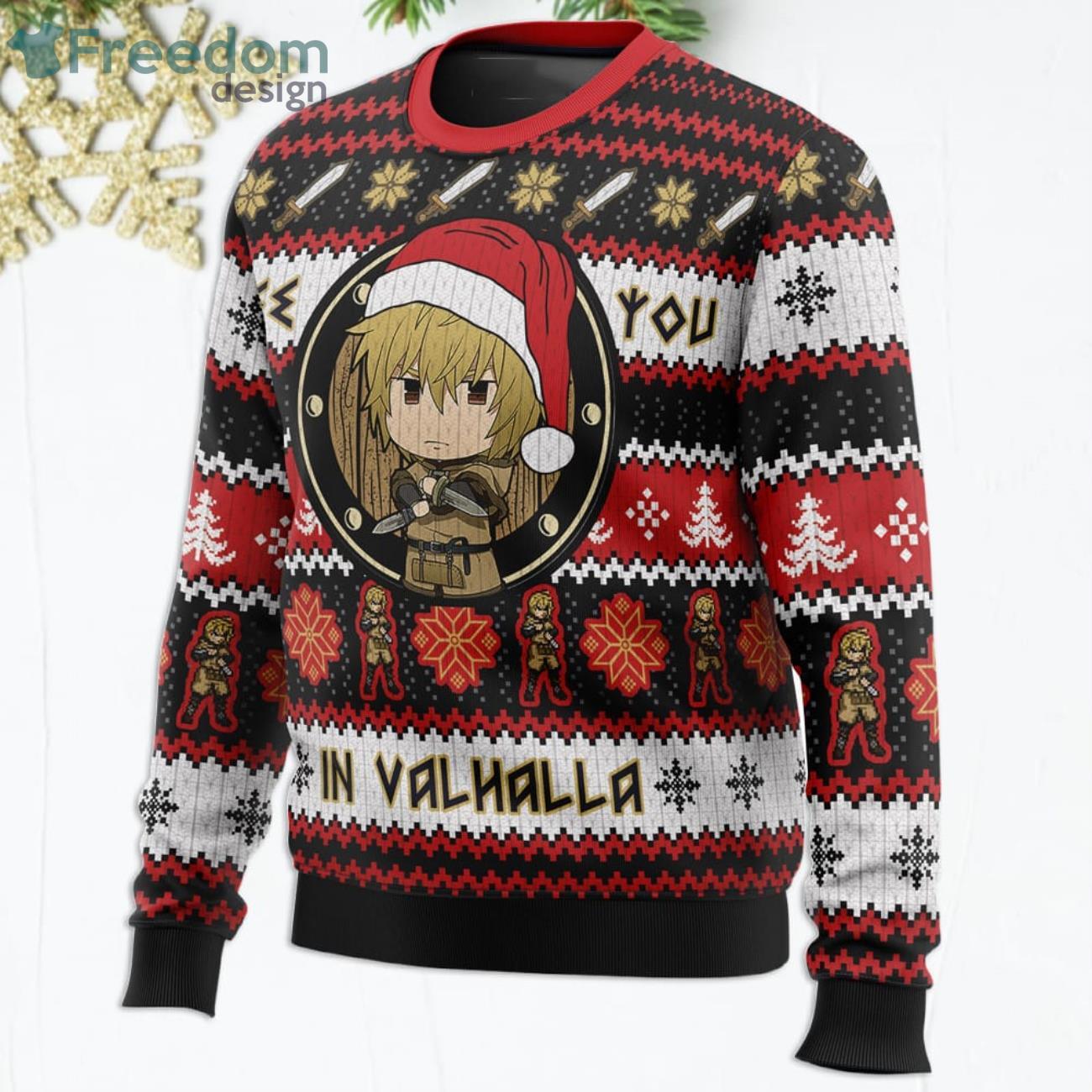 See You In Valhalla Vinland Saga Christmas Sweater Product Photo 2 See You In Valhalla Vinland Saga Christmas Sweater Product Photo 2