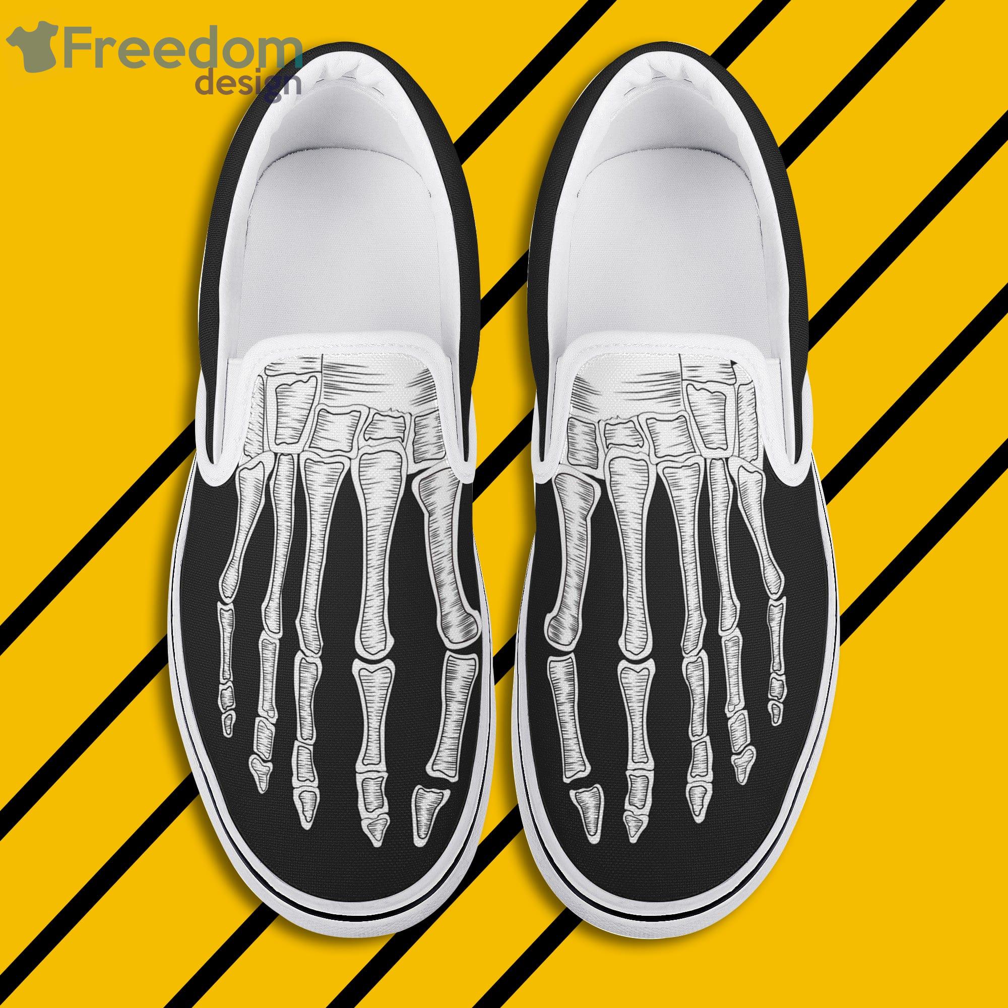 Skeleton Feet Slip On Shoes For Men And Women Product Photo 1