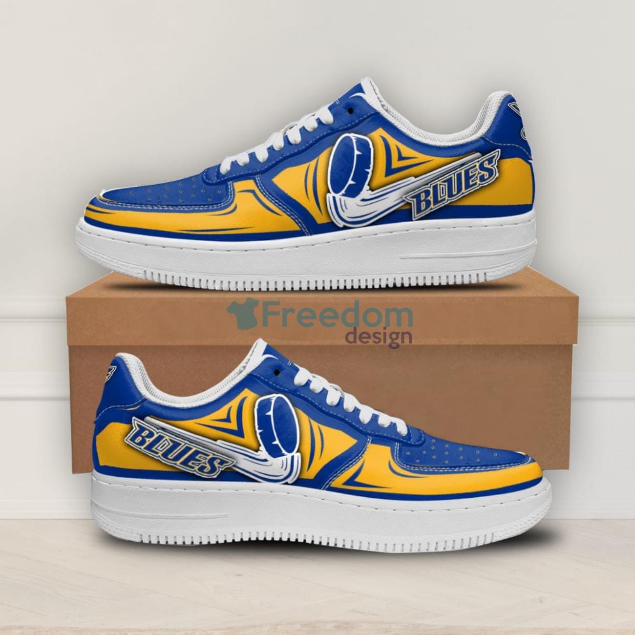 St. Louis Blues Custom Nike Air Force 1 Shoes - RobinPlaceFabrics