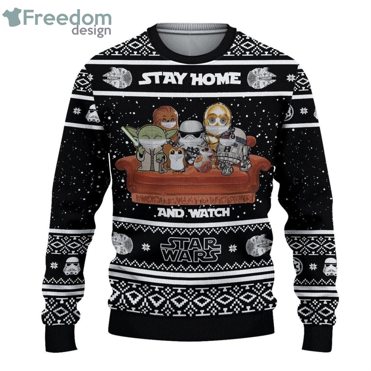 Star Wars Movies Baby Yoda Ugly Christmas Sweater Product Photo 1