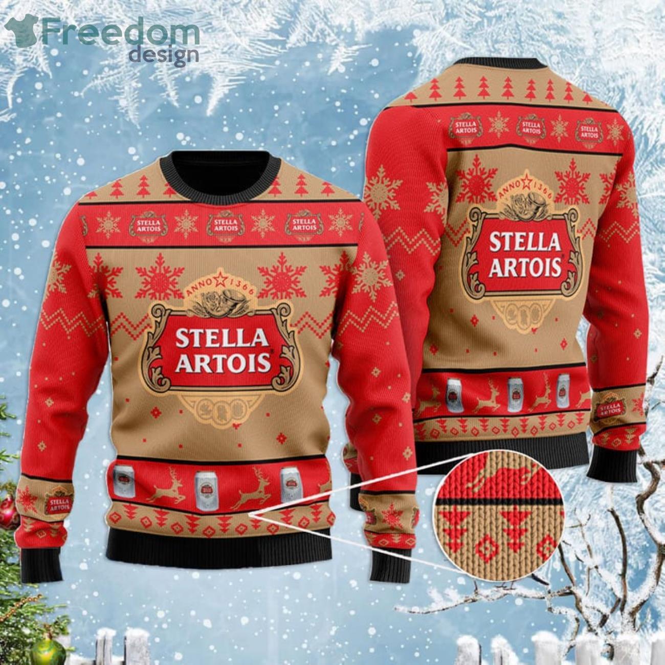 Stella Artois Lover Ugly Christmas Sweater Product Photo 1