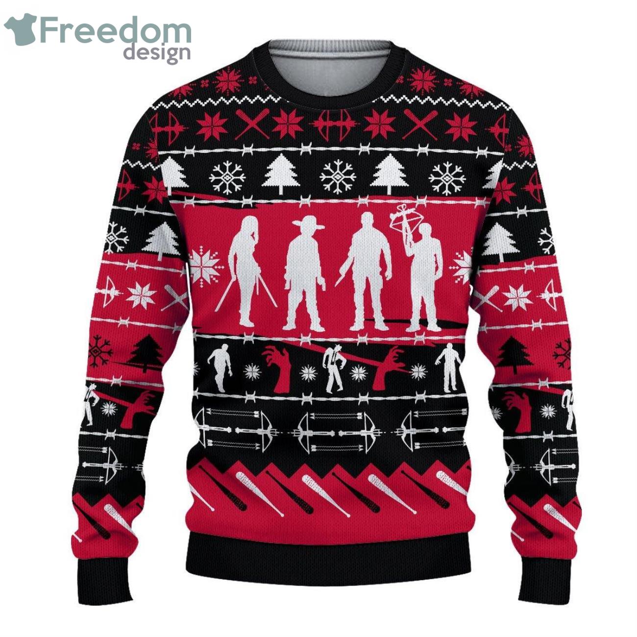 The Walking Dead Ugly Christmas Sweater Product Photo 1
