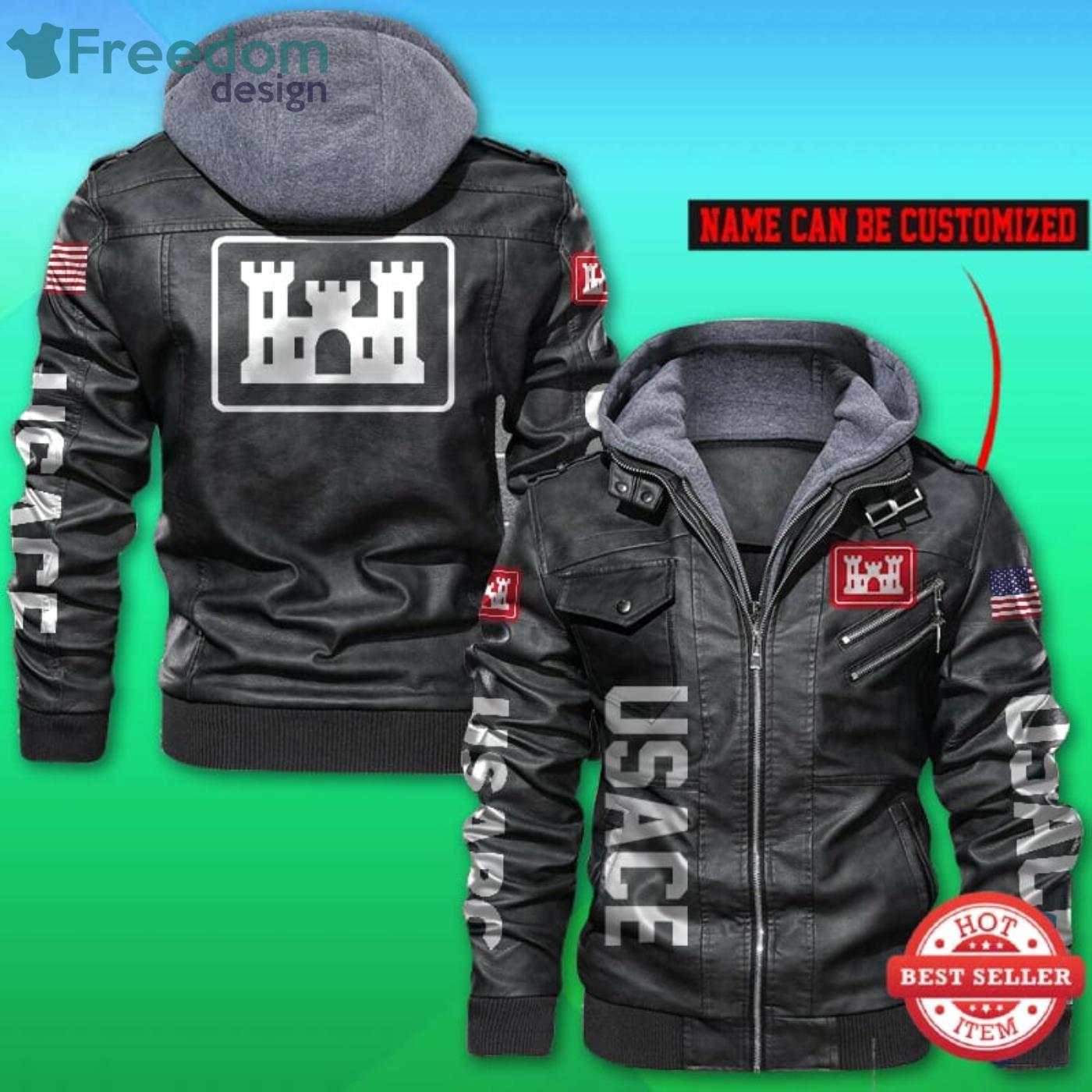 Us Army Corps Of Engineers Leather Jacket Product Photo 1 Us Army Corps Of Engineers Leather Jacket Product Photo 1