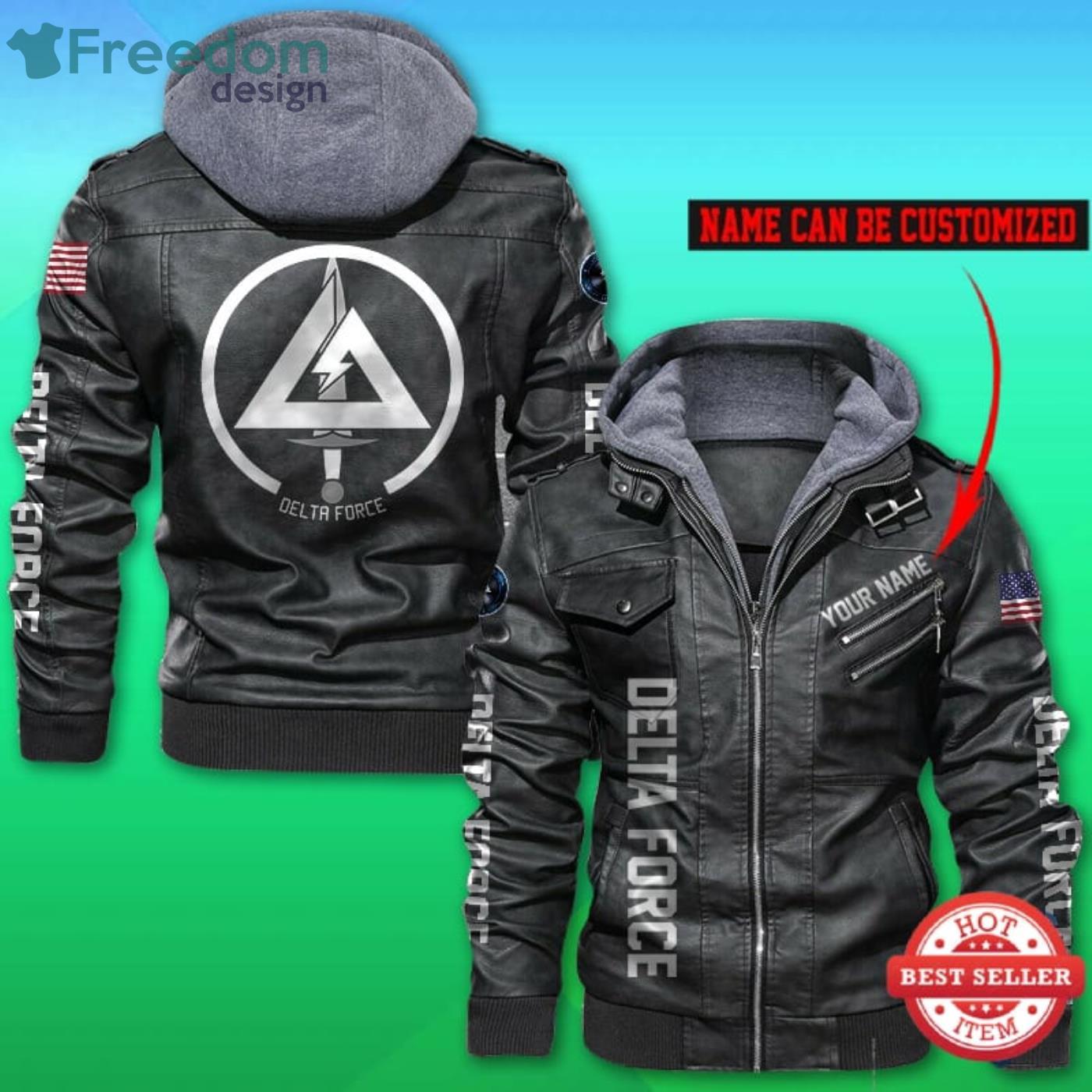 Us Army Delta Force Custom Name Name Leather Jacket - Freedomdesign