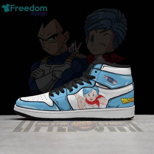 Vegeta And Bulma Dragon Ball Anime Air Jordan Hightop Shoes