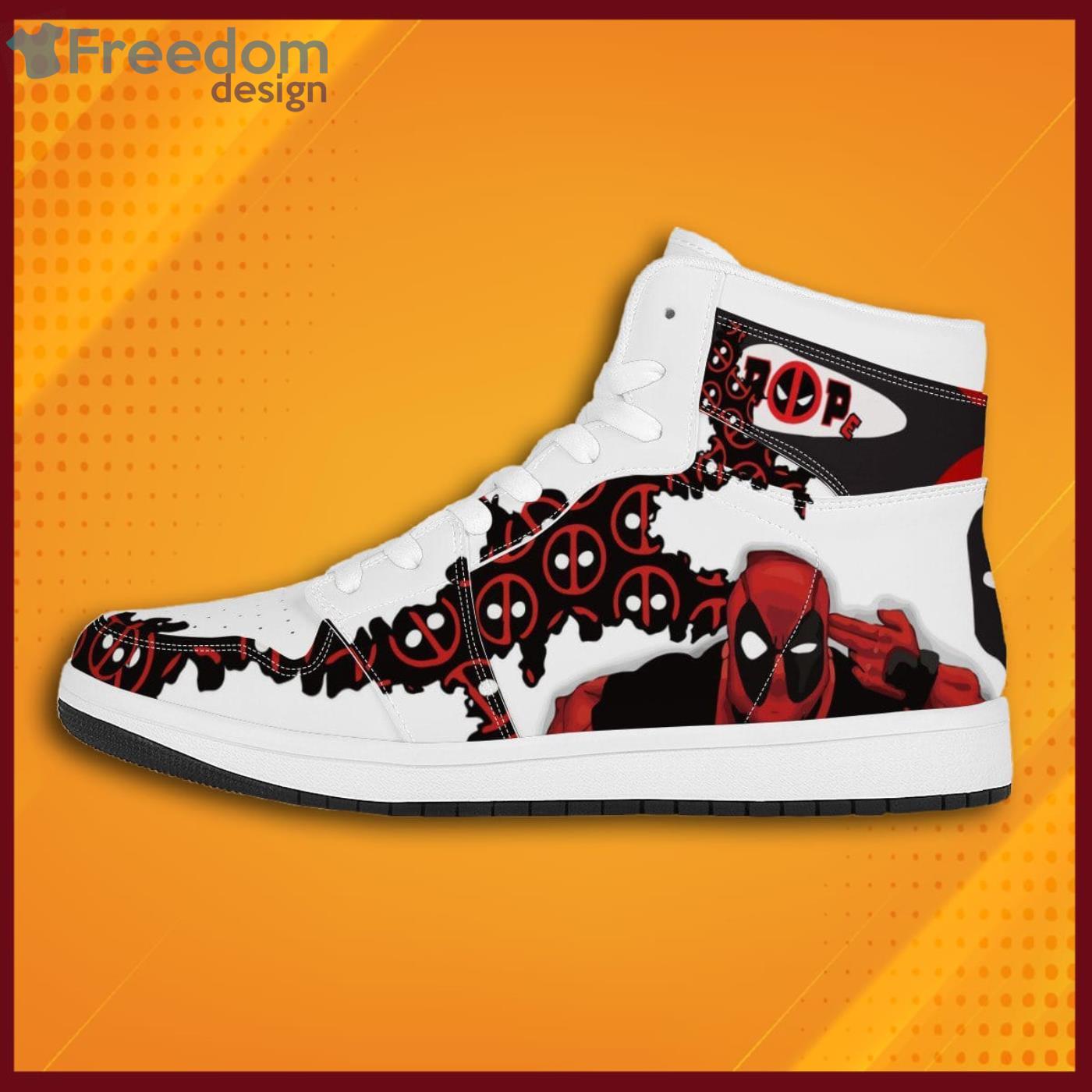 Wade Wilson Spider Man White Sneaker Boots Shoes Product Photo 1 Wade Wilson Spider Man White Sneaker Boots Shoes Product Photo 1
