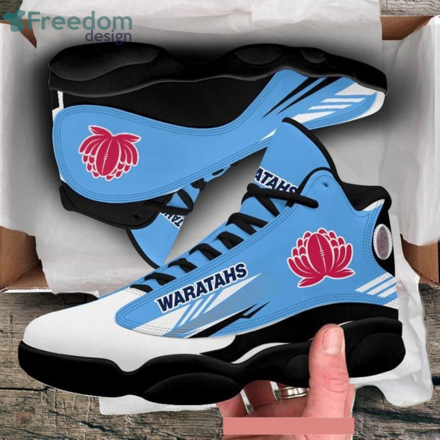 Waratahs Rugby Team Air Jordan 13 Sneaker Shoes Product Photo 2