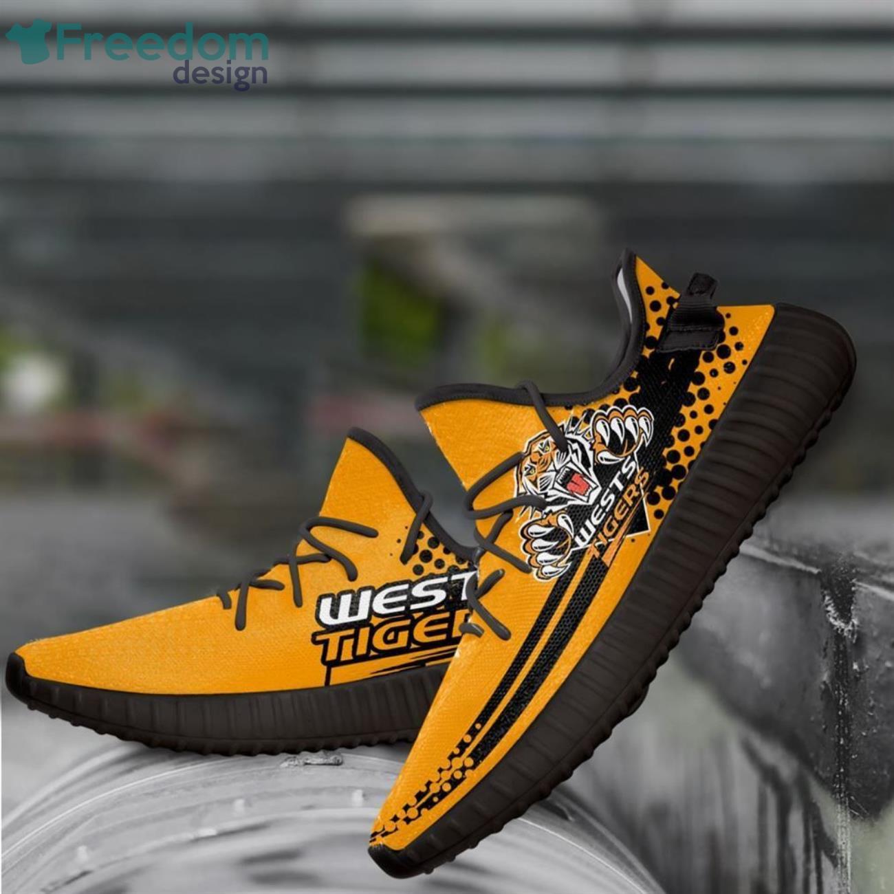Wests Tigers Nrl Yeezy Sneaker Shoes Product Photo 1