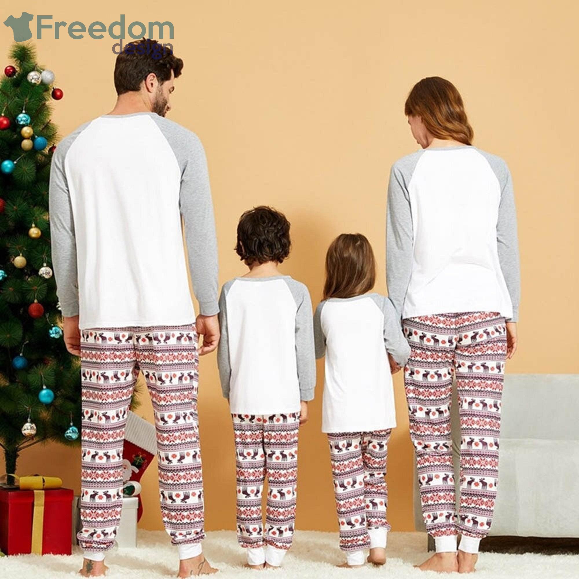 Winter Deer Print Family Matching Outfits Sets Christmas Family Sleepwear Set Product Photo 2