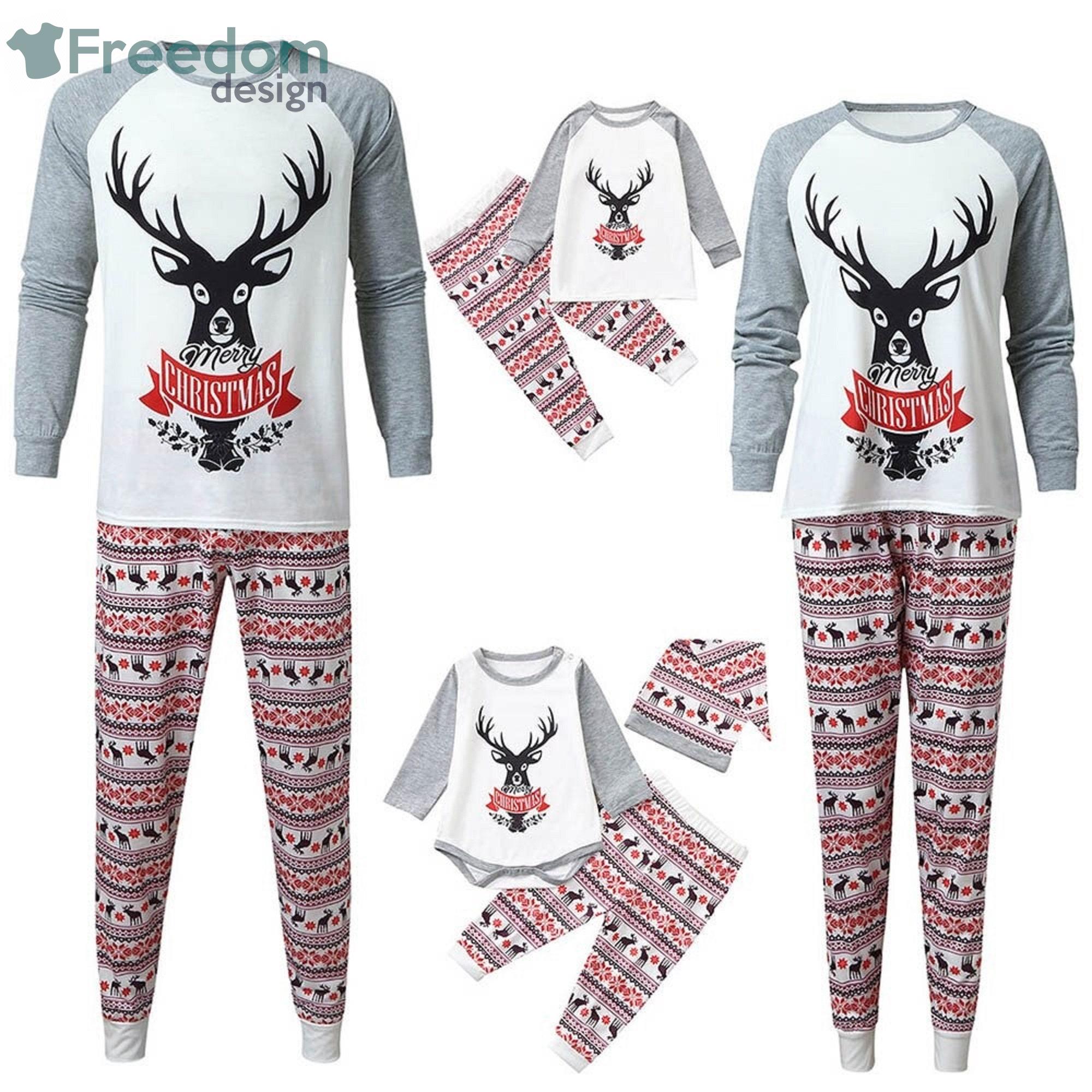 Winter Deer Print Family Matching Outfits Sets Christmas Family Sleepwear Set Product Photo 3 Winter Deer Print Family Matching Outfits Sets Christmas Family Sleepwear Set Product Photo 3