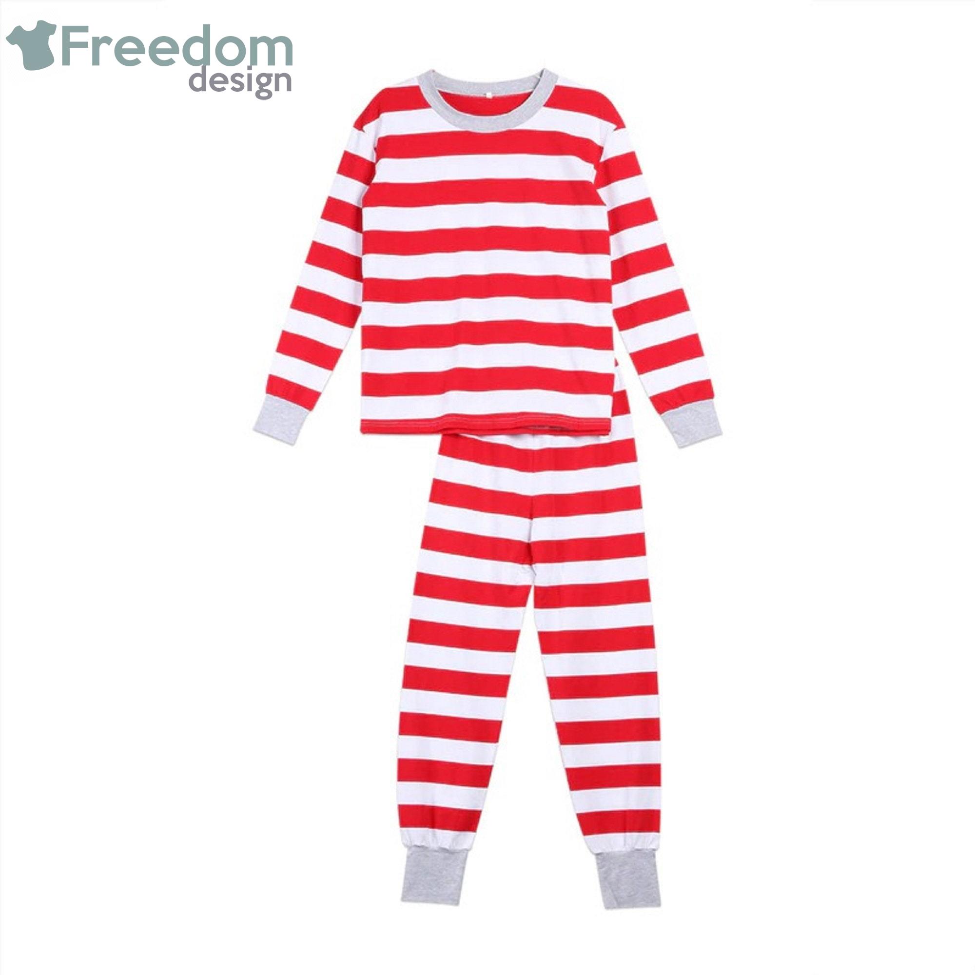 Winter Stripe Family Matching Pajamas Set Christmas Nightwear Sets For Family Product Photo 2