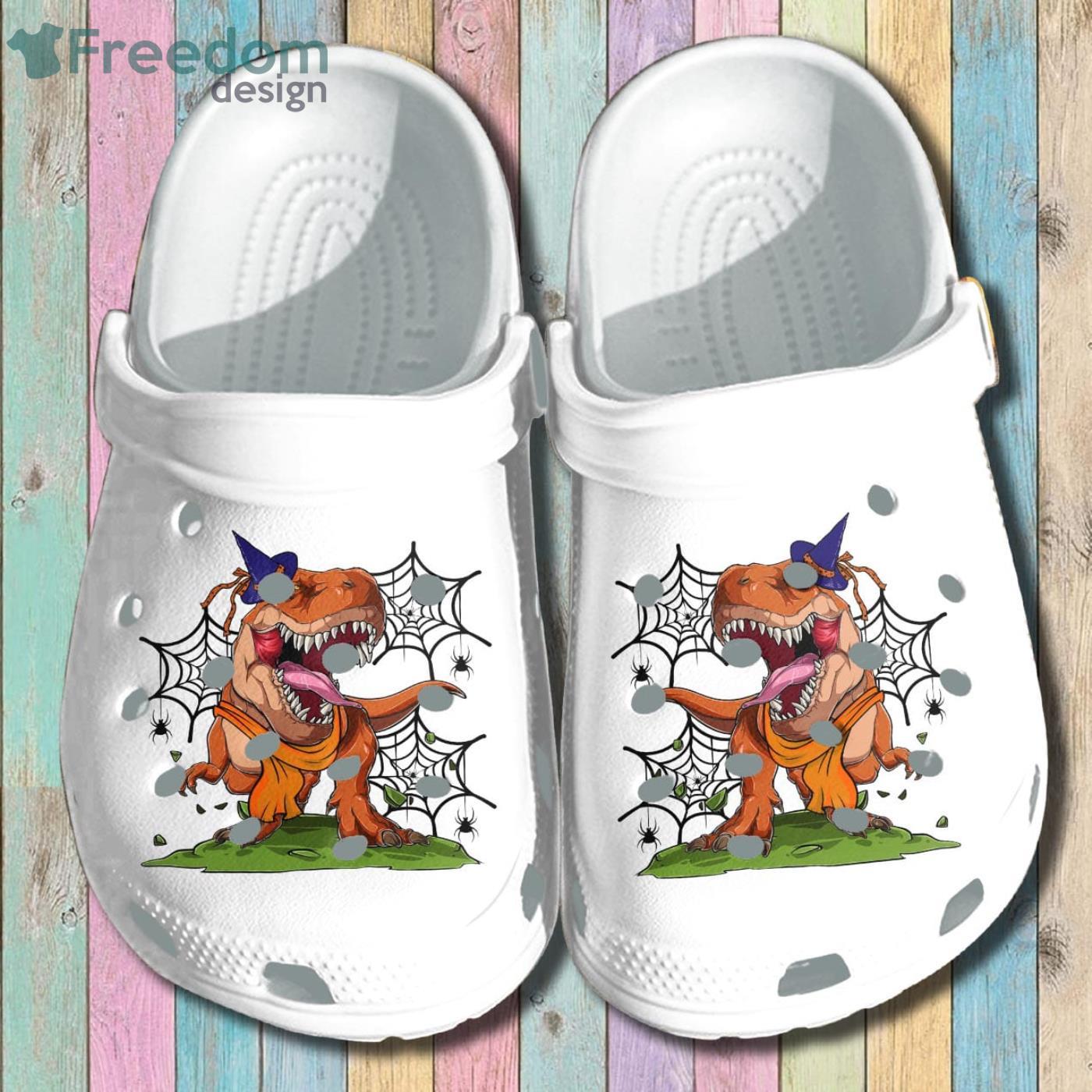 Witch Saurus Dinosaur Halloween Clog Shoes Product Photo 1