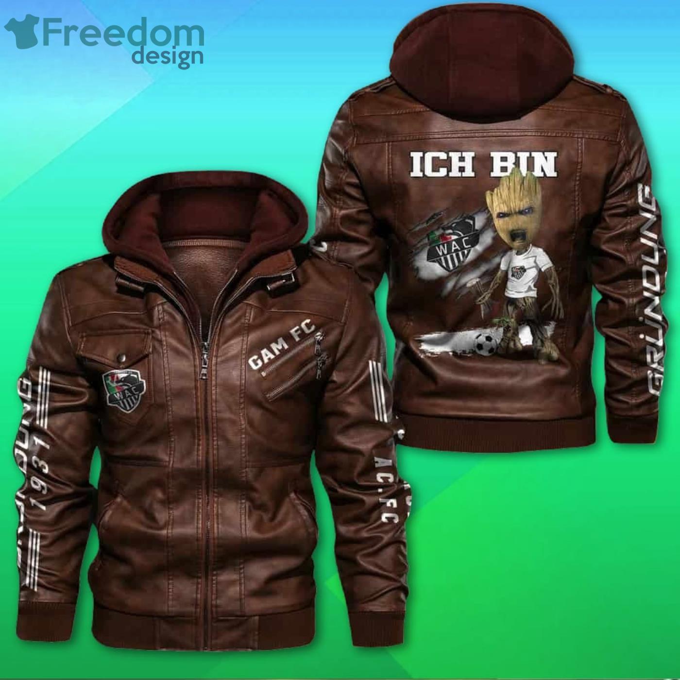 Wolfsberger Ac Fc Baby Groot Lederjacke Mit Kapuze Product Photo 1 Wolfsberger Ac Fc Baby Groot Lederjacke Mit Kapuze Product Photo 1