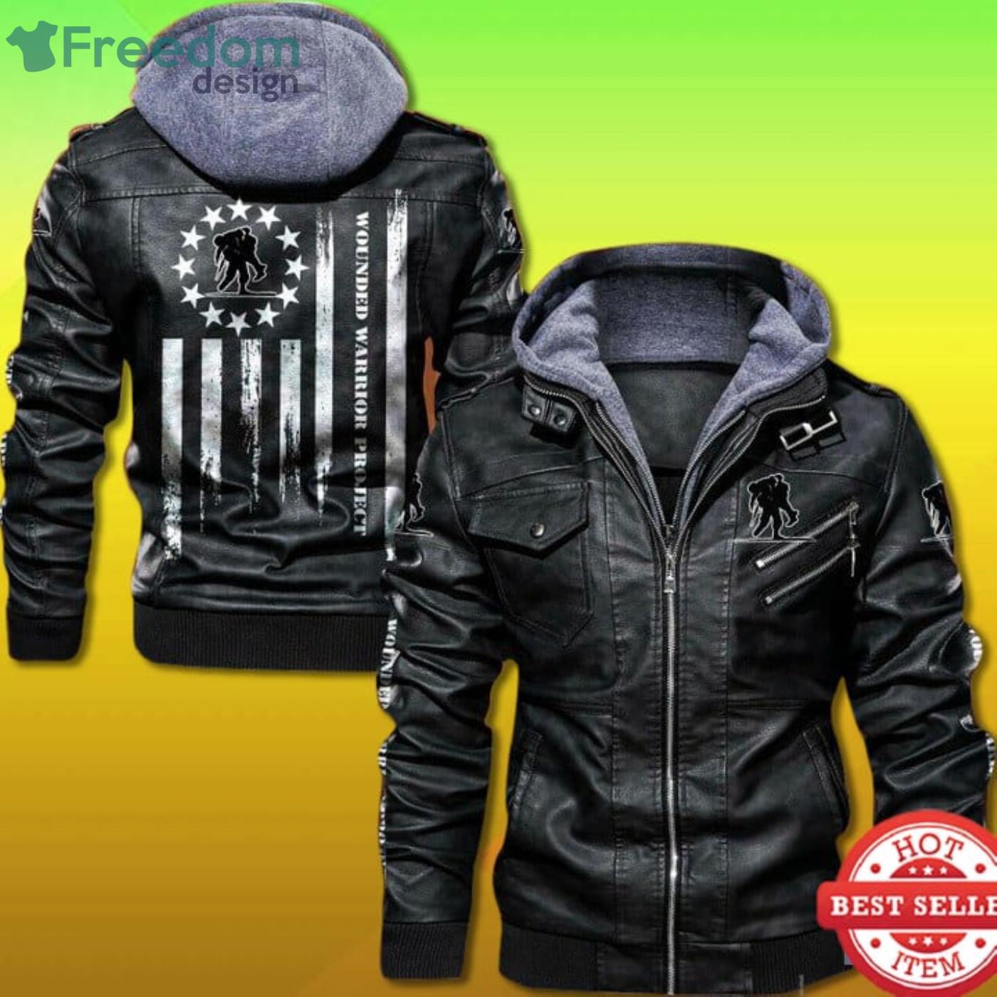 Wounded Warrior Project Leather Jacket Product Photo 1 Wounded Warrior Project Leather Jacket Product Photo 1