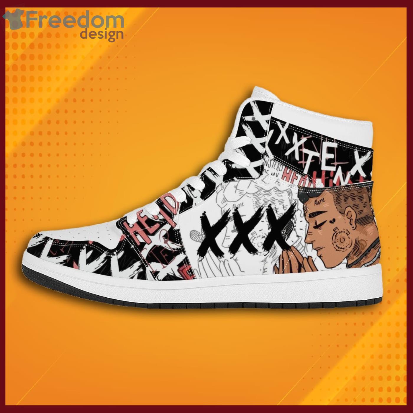 XXX Tentacion Black And White Sneaker Boots Shoes Product Photo 1 XXX Tentacion Black And White Sneaker Boots Shoes Product Photo 1