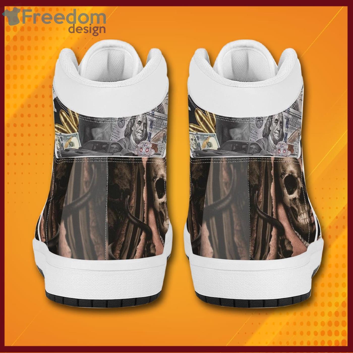 Youngboy Smoking Art Desgin Sneaker Boots Shoes Product Photo 5 Youngboy Smoking Art Desgin Sneaker Boots Shoes Product Photo 5