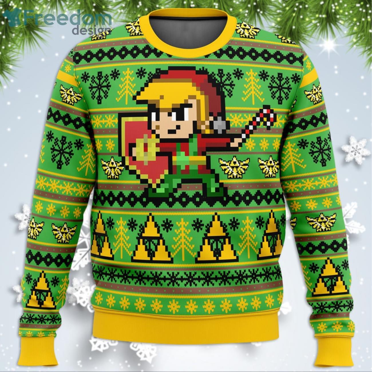 Zelda Holiday Link Game Lover Ugly Christmas Sweater Product Photo 1
