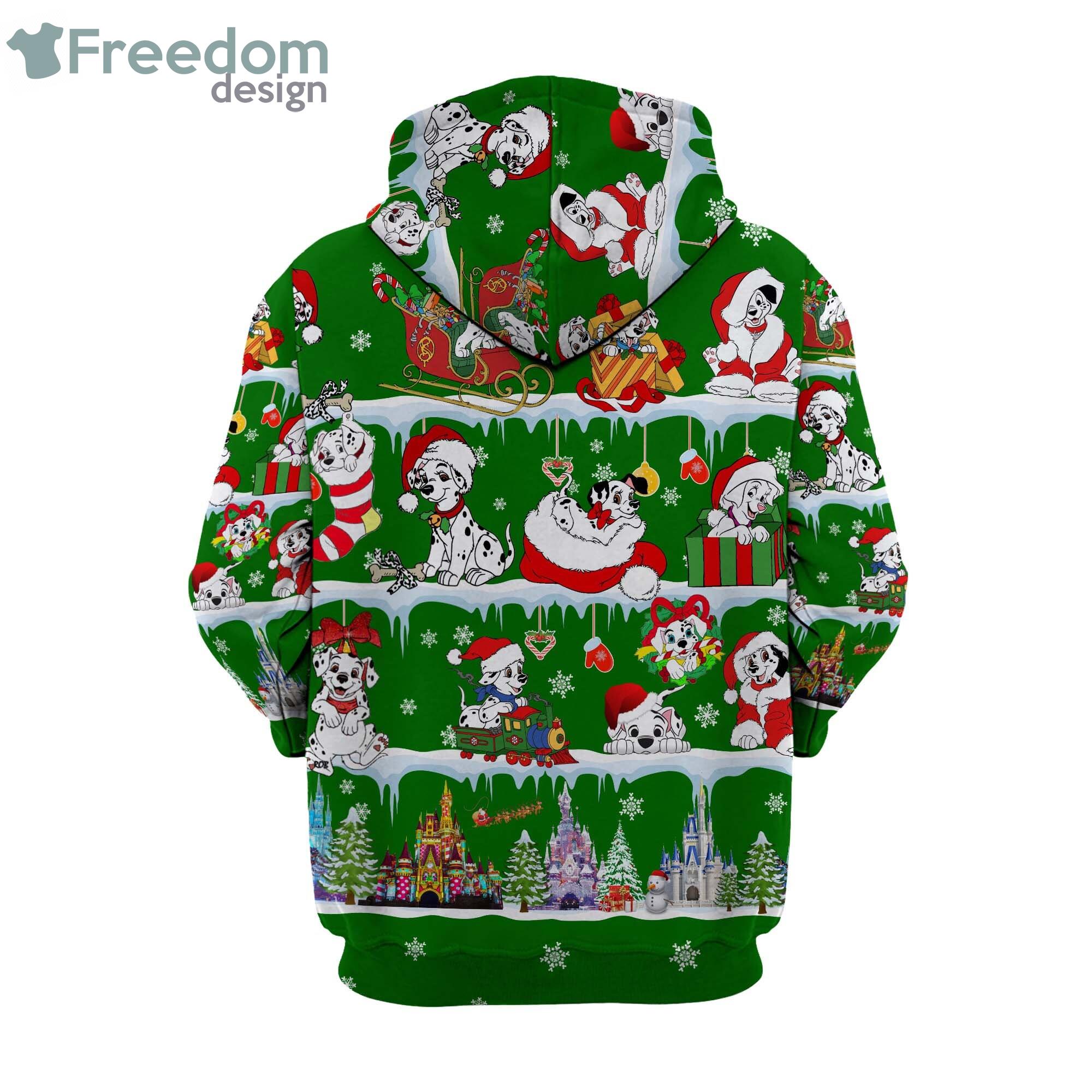 101 Dalmatians Christmas Disney Cartoon Hoodie Zip Hoodie Product Photo 4 101 Dalmatians Christmas Disney Cartoon Hoodie Zip Hoodie Product Photo 4