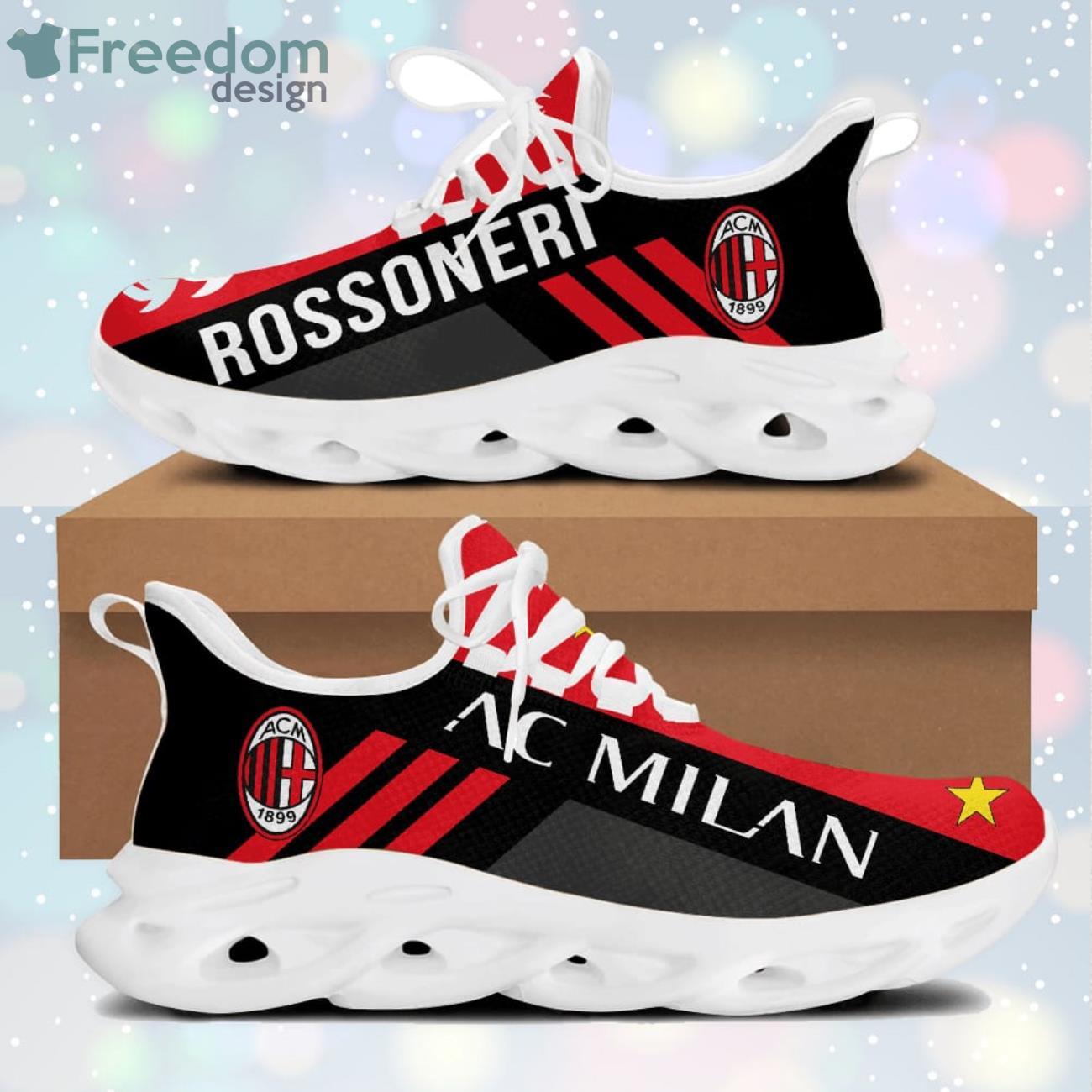 Ac Milan Red Striped Max Soul Sneaker Running Shoes Product Photo 2