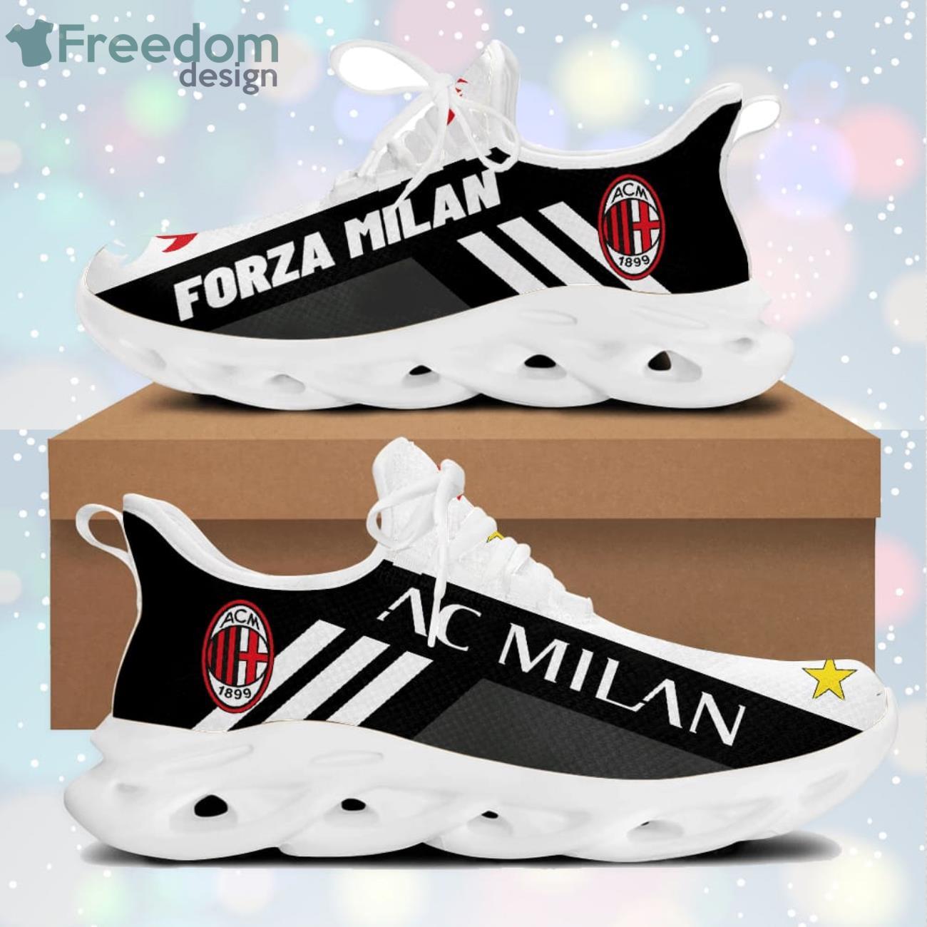 Ac Milan White Striped Black Max Soul Sneaker Running Shoes Product Photo 2