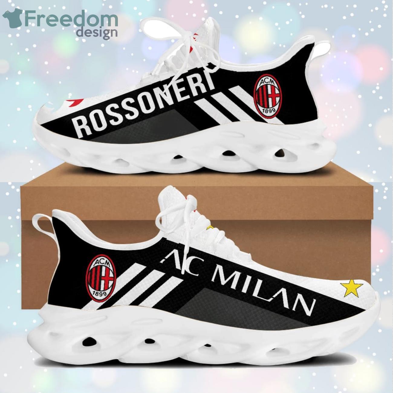 Ac Milan White Striped Max Soul Sneaker Running Shoes Product Photo 2